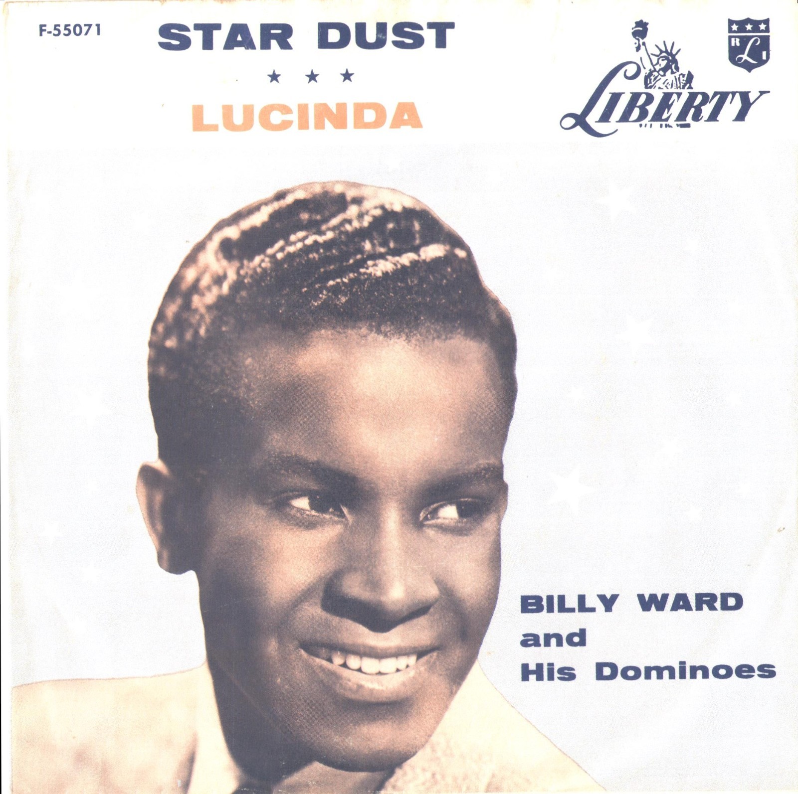 BILLY WARD & DOMINOES-PICTURE SLEEVE + 45–(STAR DUST)–PS–PIC–SLV