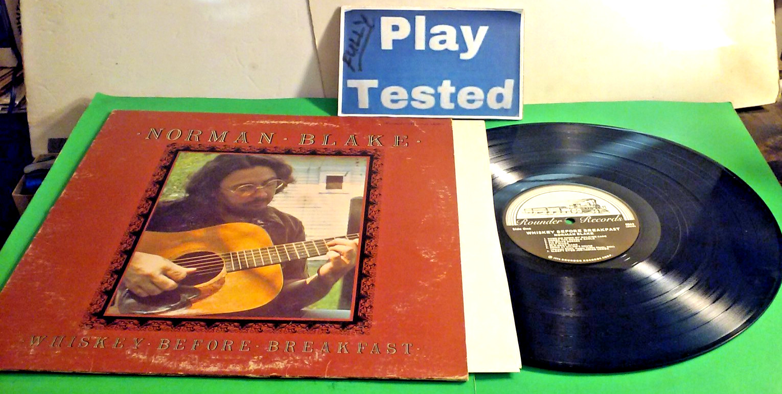 Norman Blake LP/ Whiskey Before Breakfast 1976 Rounder 0068 VG+ Vinyl & VG Cover