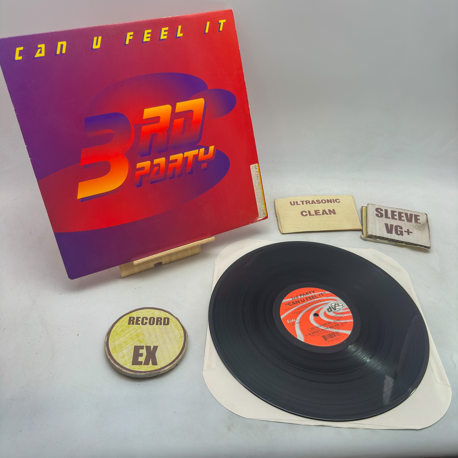 3rd Party – Can U Feel It EX/VG+ 1996 Ultrasonic Clean Vinyl Hip-Hop
