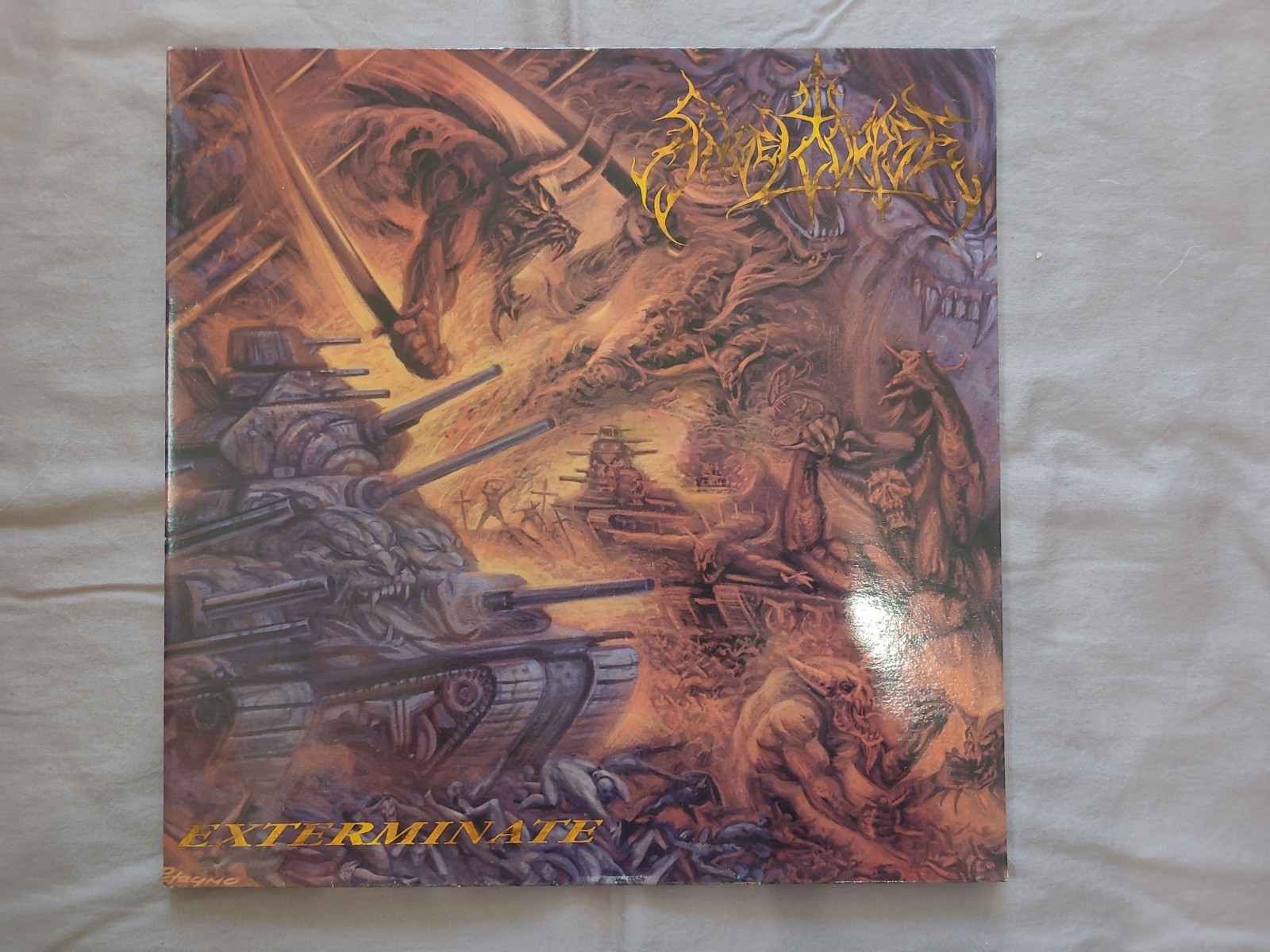 Angel Corpse Exterminate Vinyl LP Ltd Hand Numbered 1000 Gatefold 2 Disc 1998