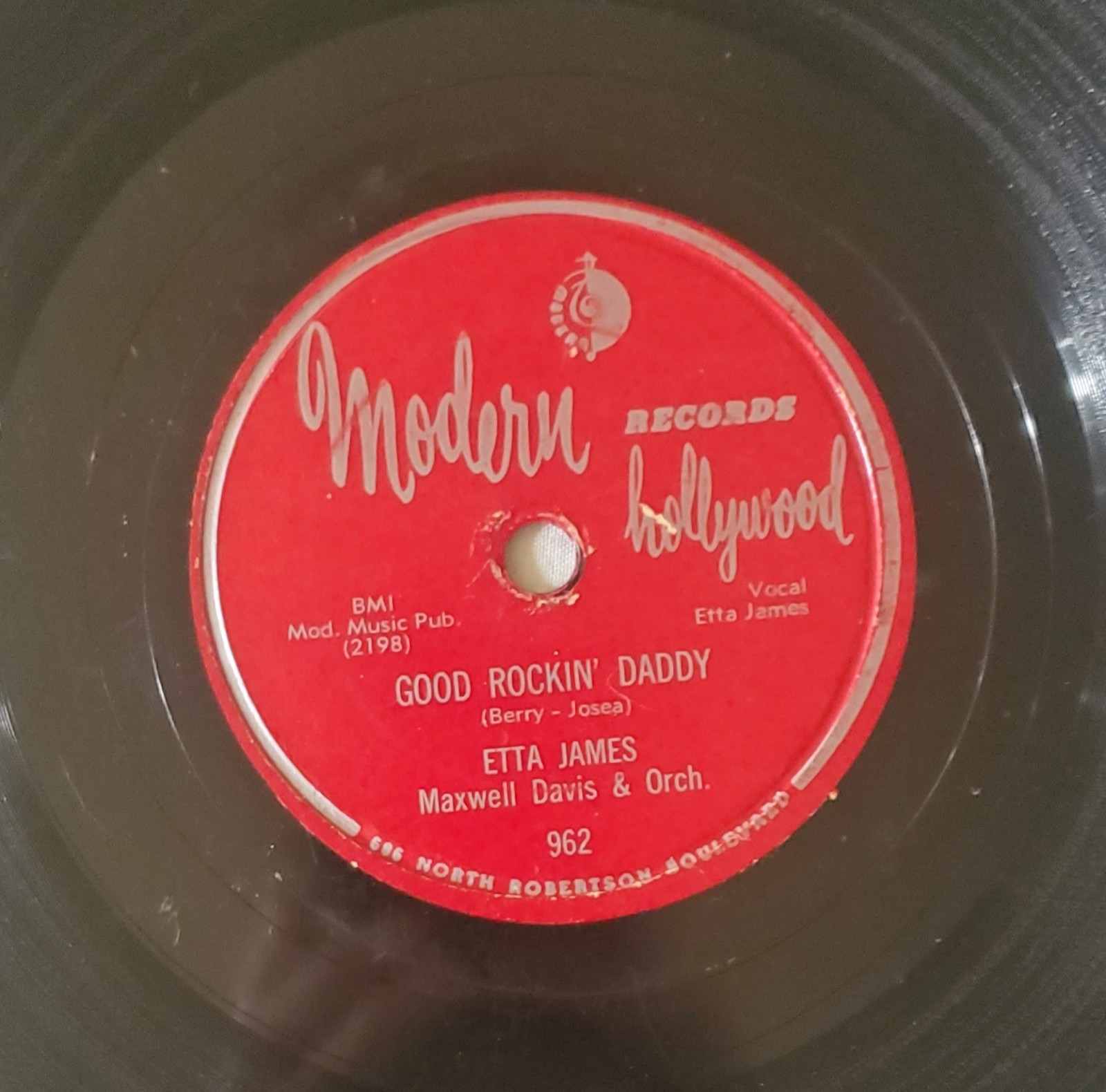 Etta James-Good Rockin’ Daddy/Crazy Feeling-Rare R&B 78-Modern 962-HEAR