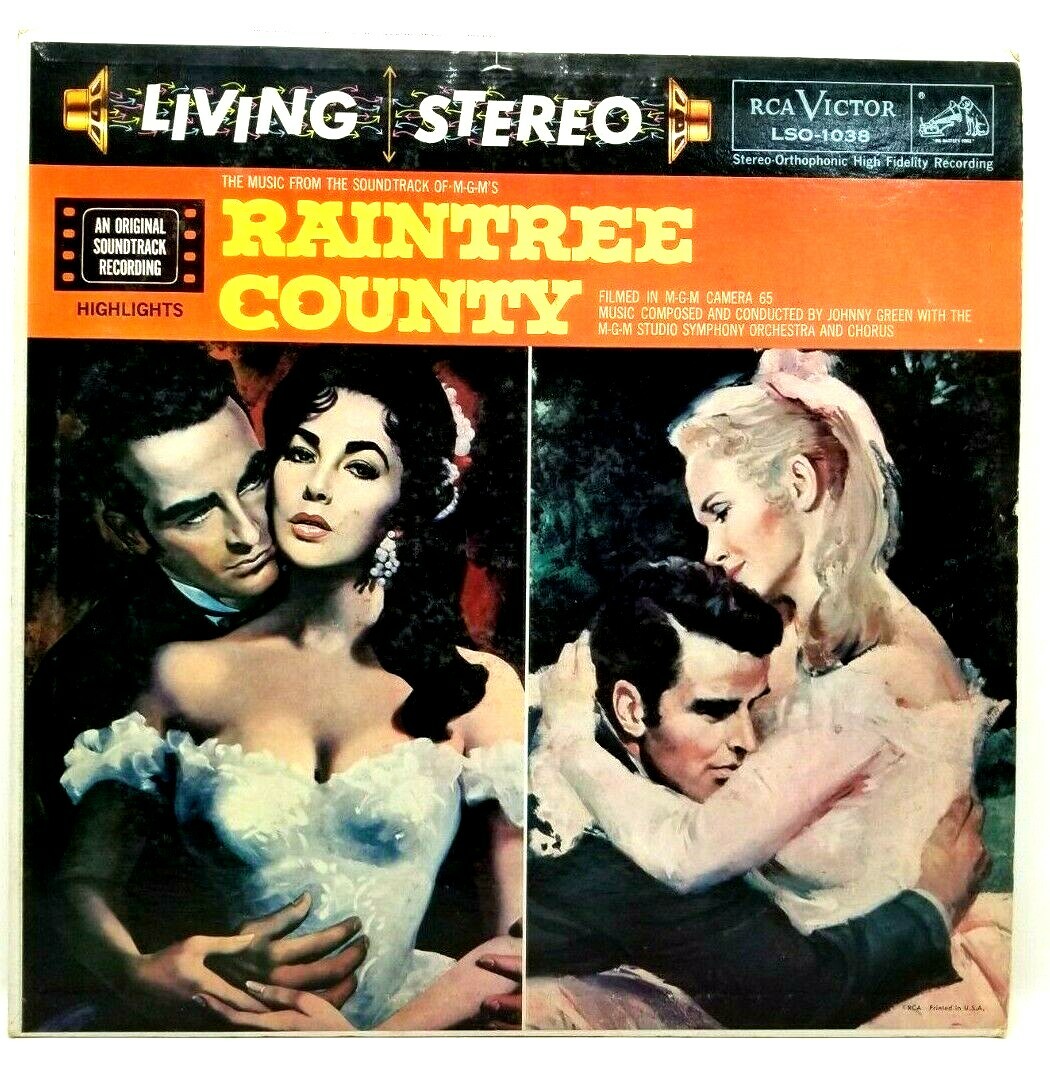 Raintree County Movie Soundtrack Johnny Green 1958 LP Vinyl Record (P5)