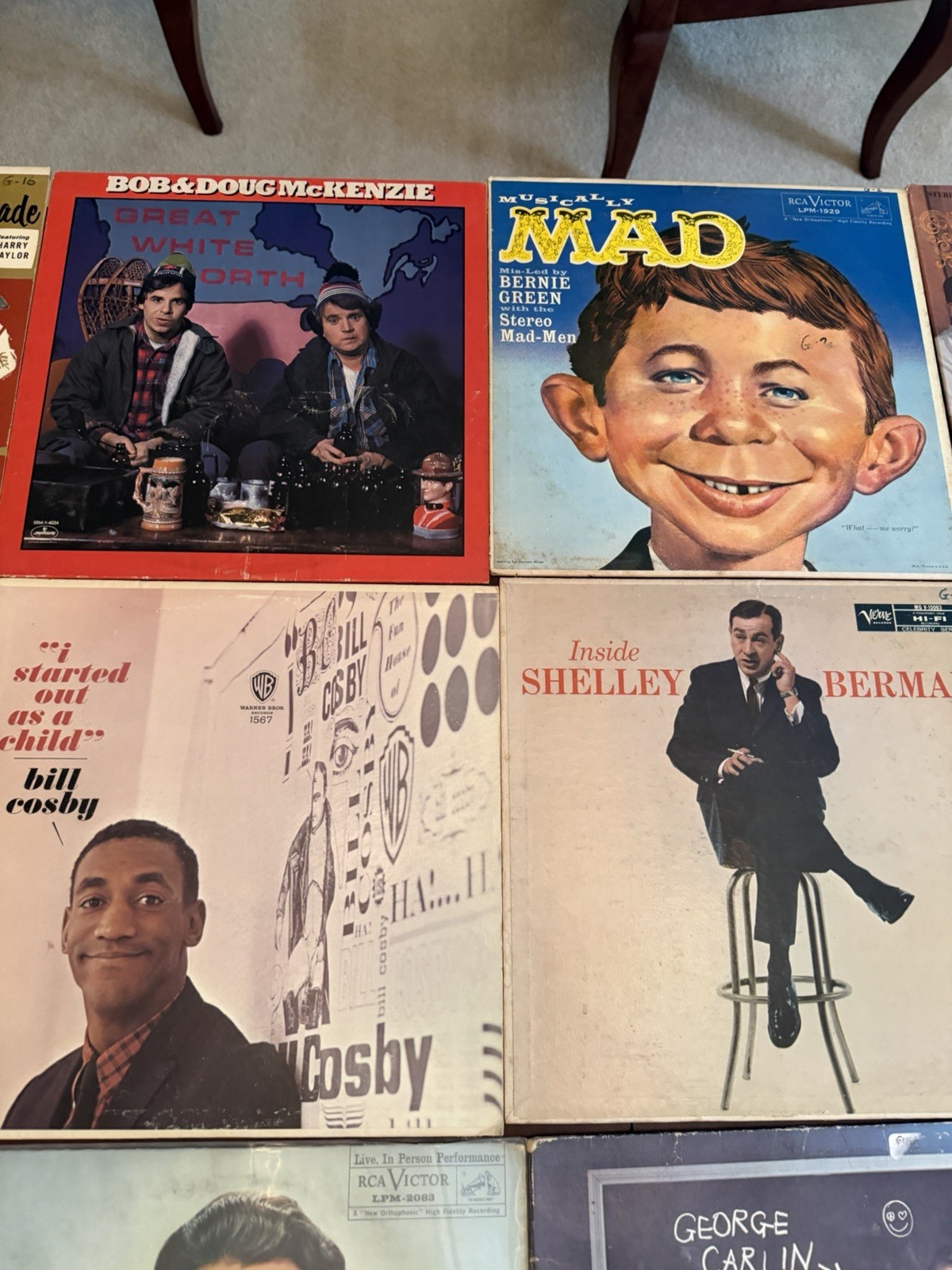 20 Comedy LP Vinyl Record Lot George Carlin Smothers Brothers Bob & Doug More