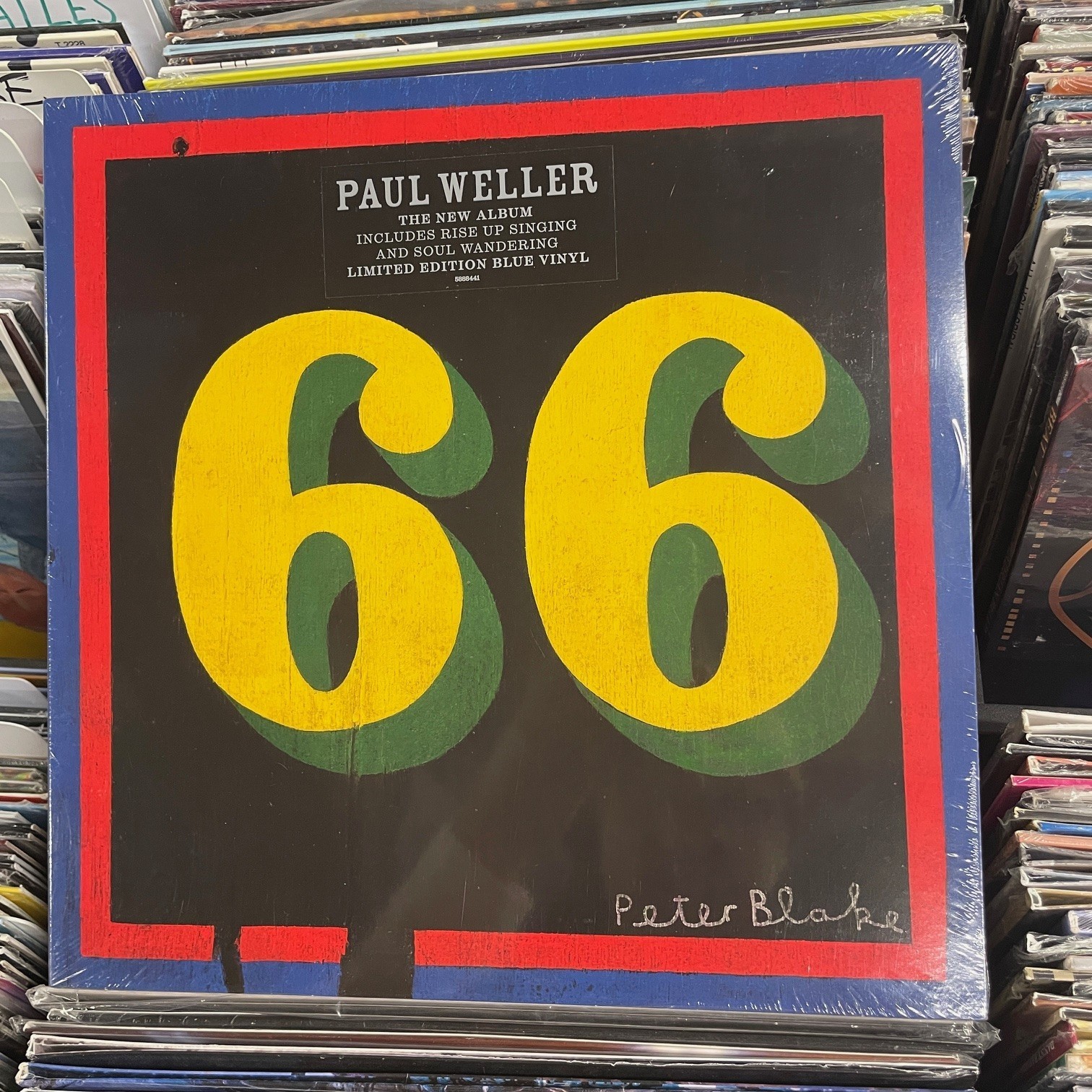 PAUL WELLER 66 Limited Edition Blue Vinyl LP Record NEW!