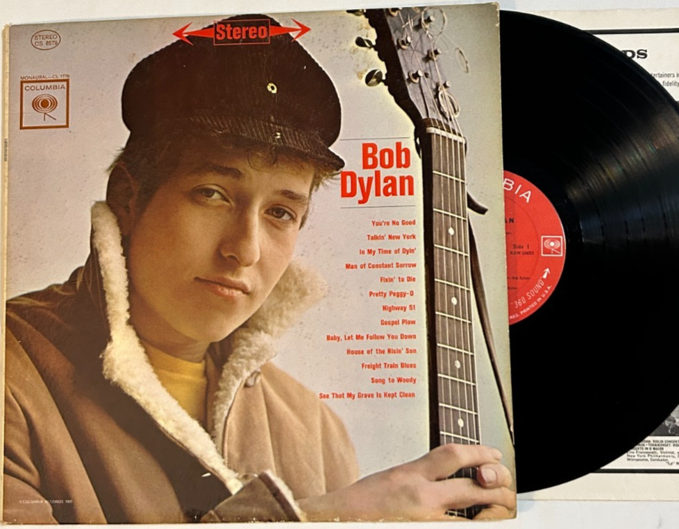 Bob Dylan – Bob Dylan – OG 1965 Columbia 360 Stereo 2-Eye LP / No Barcode – VG