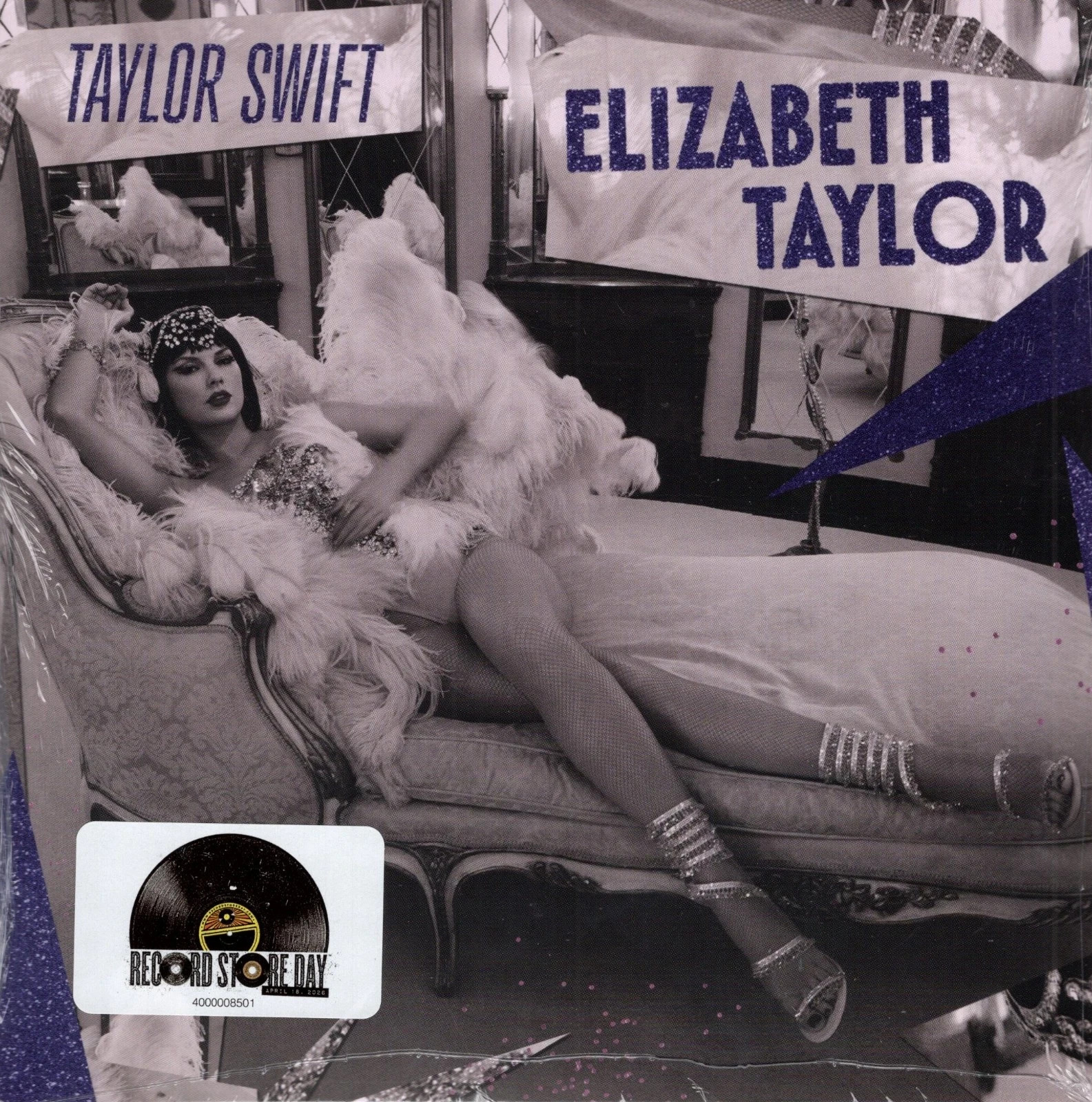 Taylor Swift “Elizabeth Taylor” (7 inch Vinyl) Cry My Eyes Violet Glitter RSD 26