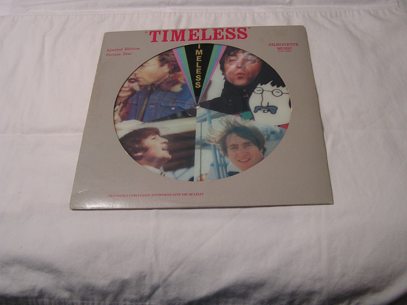 The Beatles 12″ Limited Edition Color Picture Disc w/ Cardboard Cover-TIMELESS