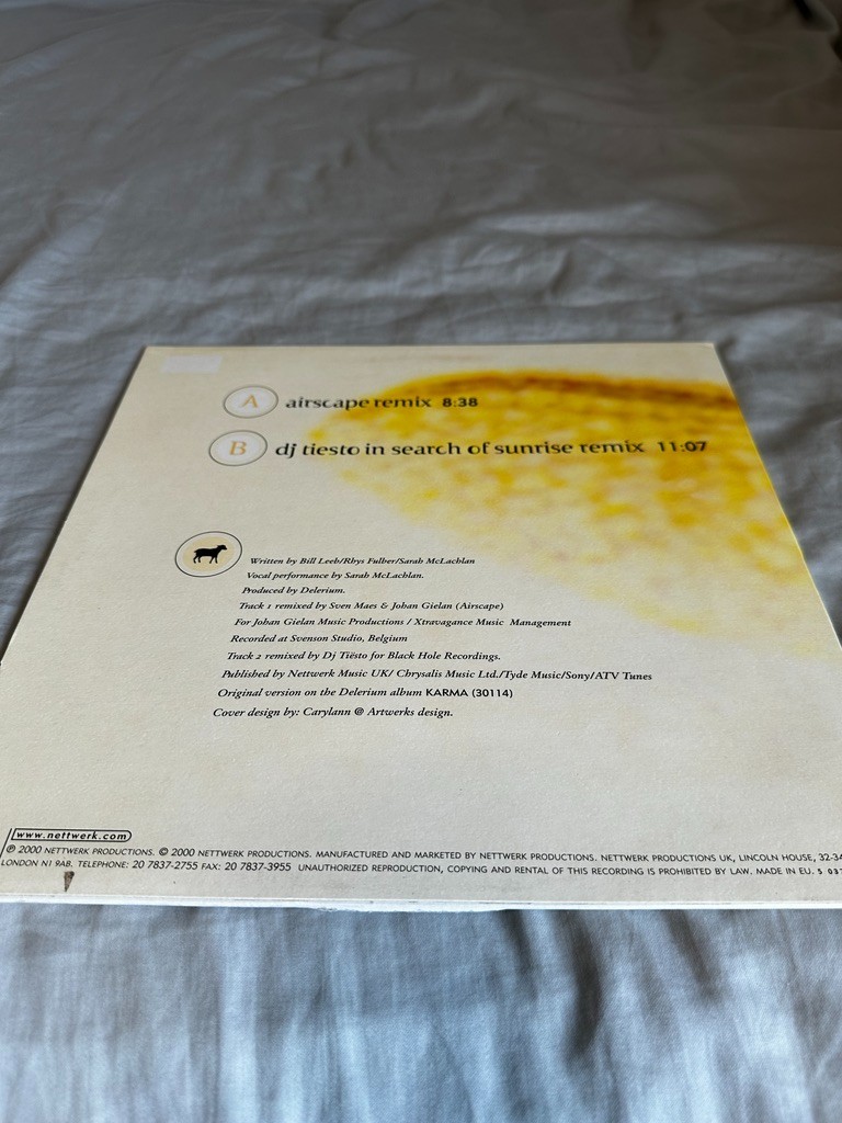 Delerium, Sarah McLachlan – Silence (Airscape & Dj Tiësto mixes) – Vinyl – Used