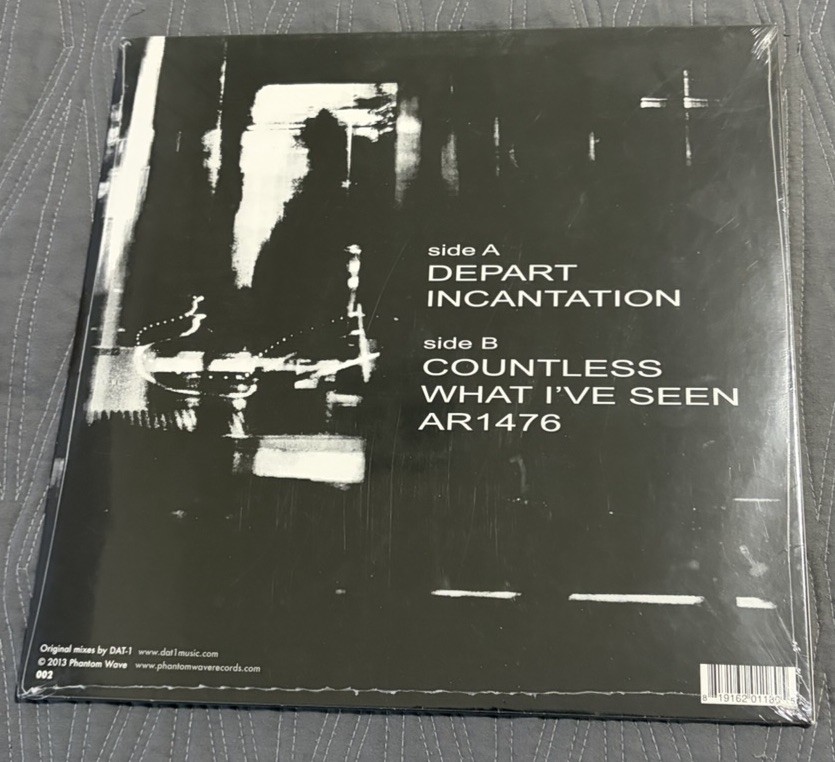 Dat-1-Depart/Incantation 12” Clear Vinyl/Sealed/New/2013 Phantom Wave 002/Techno