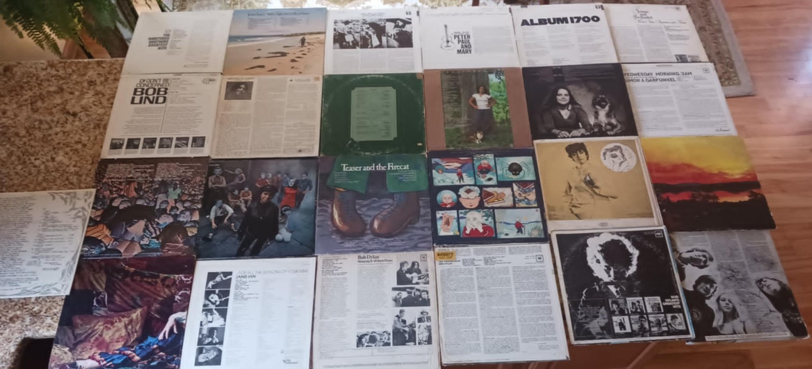 Folk Rock 33 LPs Lot of 25 – 60s 70s Cat Stevens Dylan Baez Nelson PP&Mary Etc..