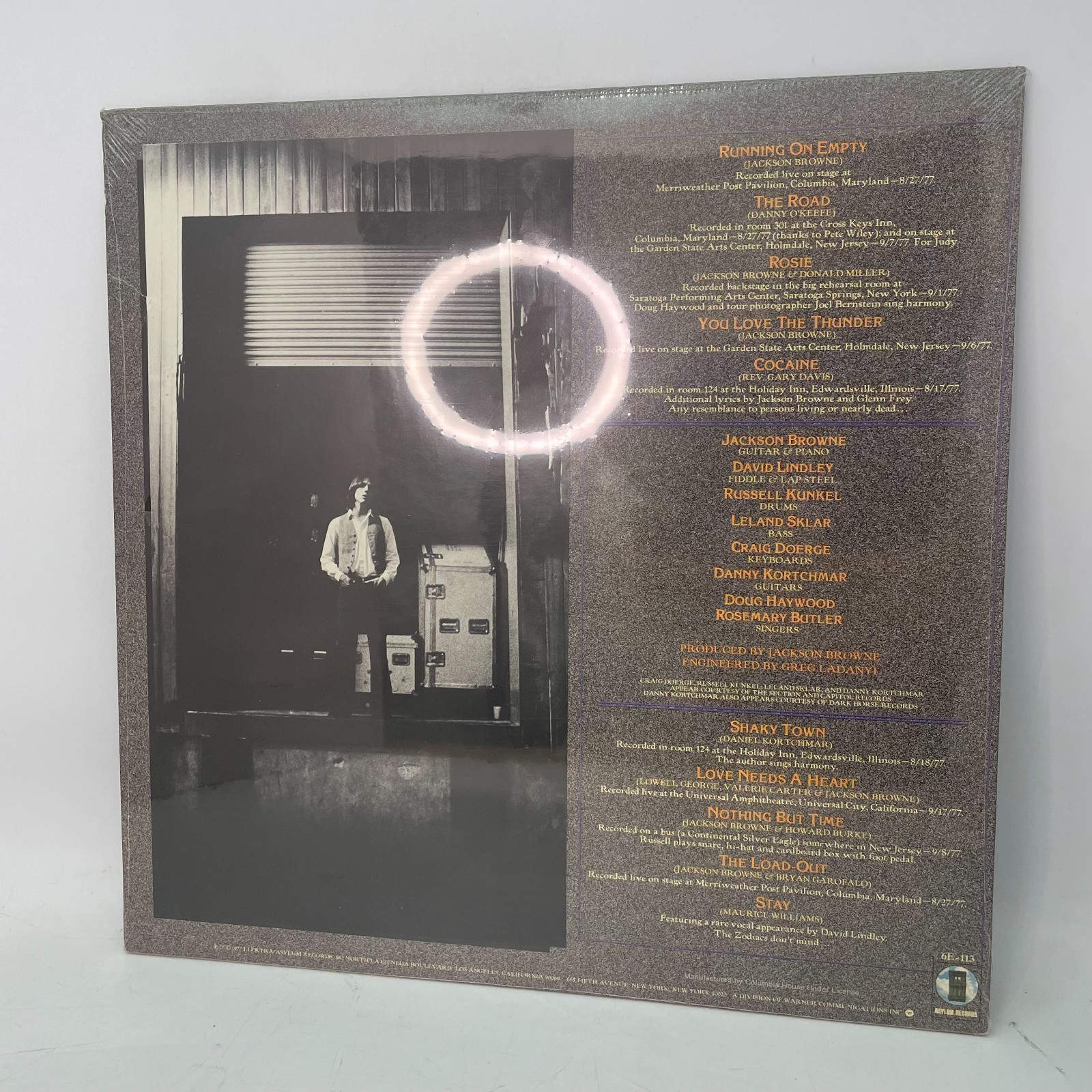 Jackson Browne ‎Running On Empty Vinyl LP US 1977 Club Edition SEALED MINT