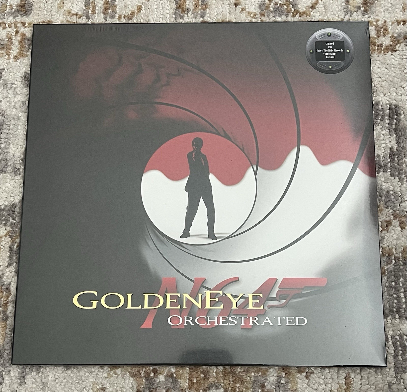 Goldeneye N64 Orchestrated ETR Exclusive Explosion Variant Vinyl LE 150