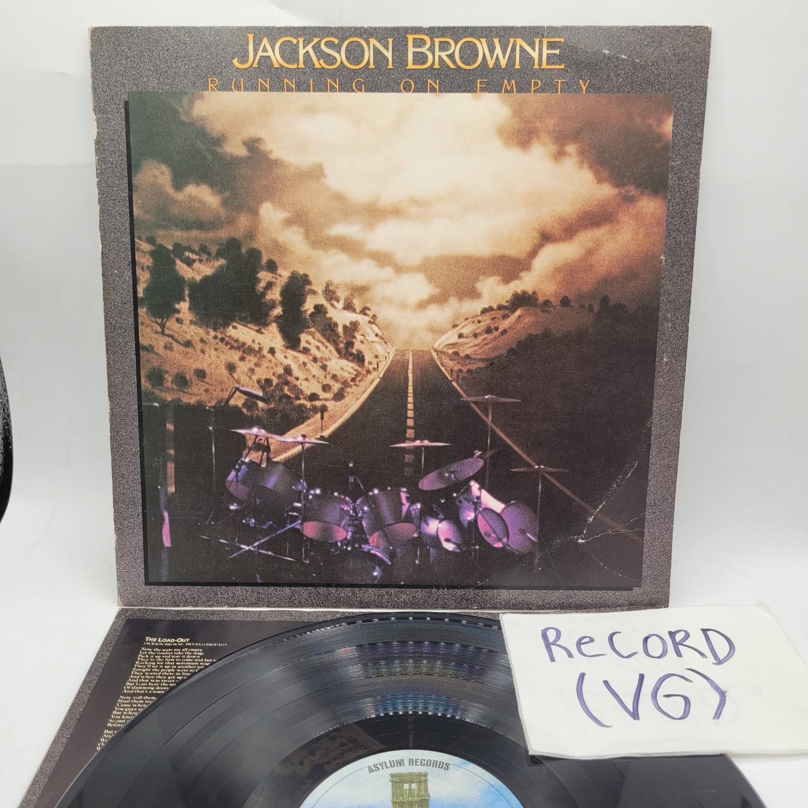 Jackson Browne Running On Empty Asylum Records 6E-113 Vinyl LP Play Tested VG