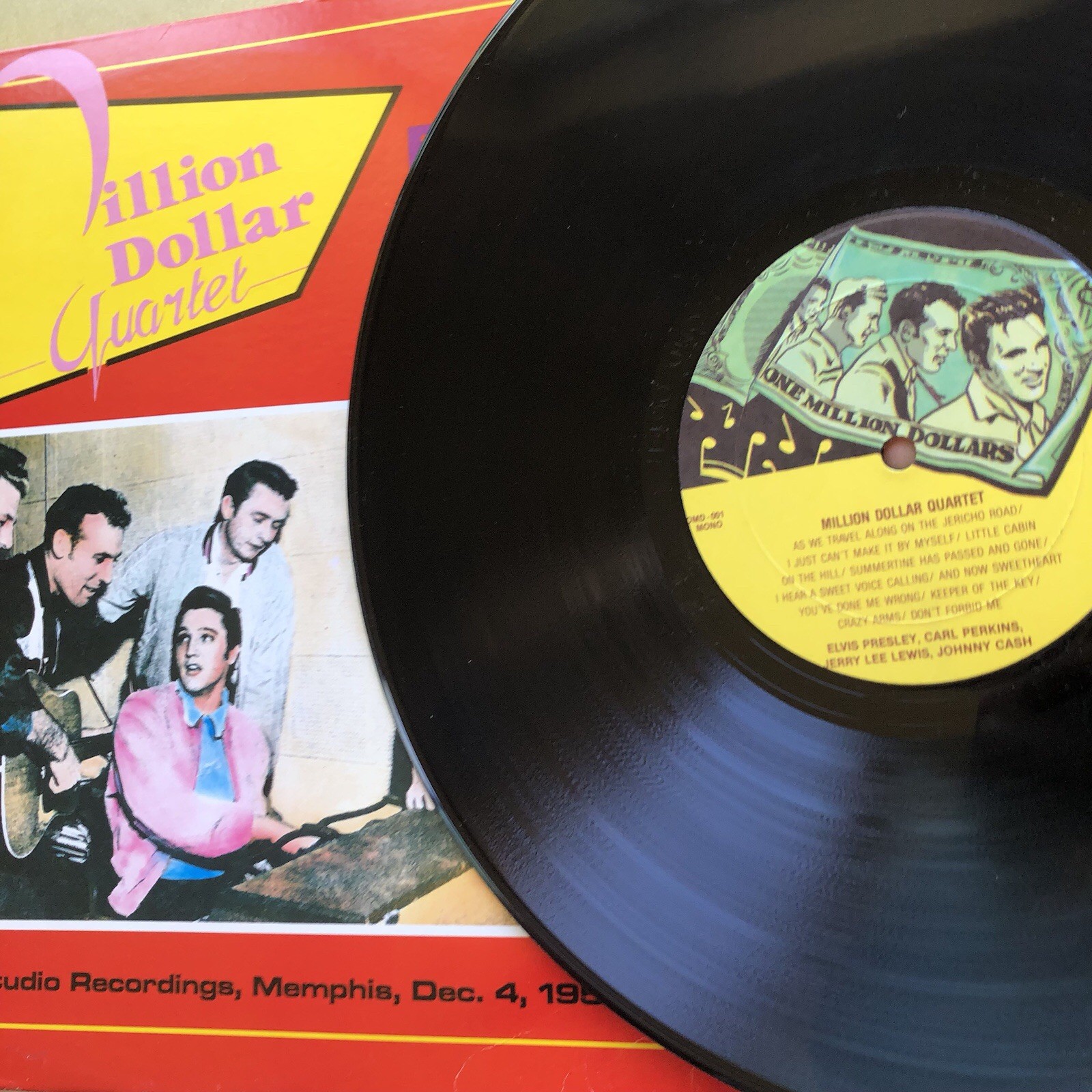Elvis Million Dollar Quartet Vinyl Played 2X Clean! Johnny Cash Jerry Lee Lewis