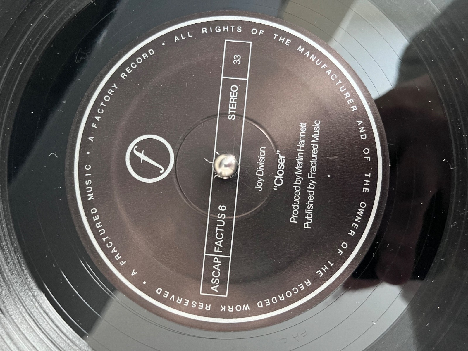 READ! Joy Division Closer Vinyl Record 1981 1st Press US LP Brown Translucent