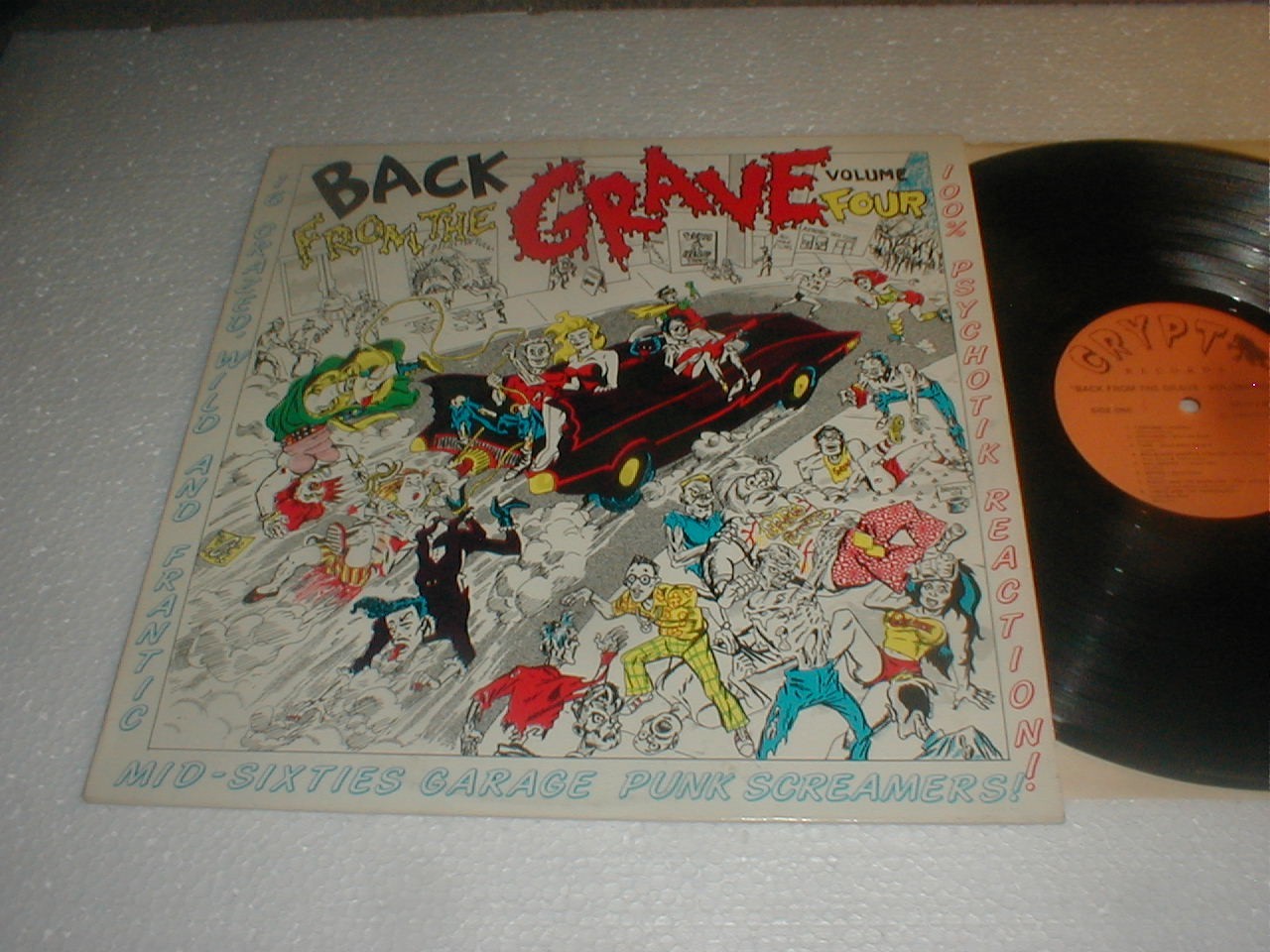 Back From The Grave VOL4 Crypt LP 1984 Various Garage Punk Comp Sonics Nomads