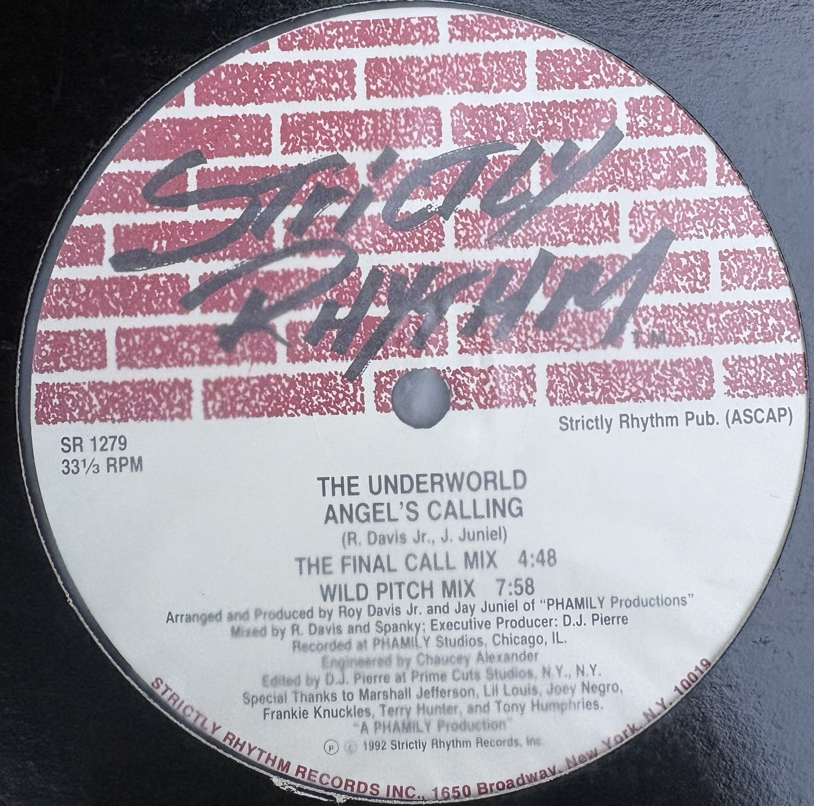 The Underworld The Afterworld Vinyl 12″ Single Dance/House