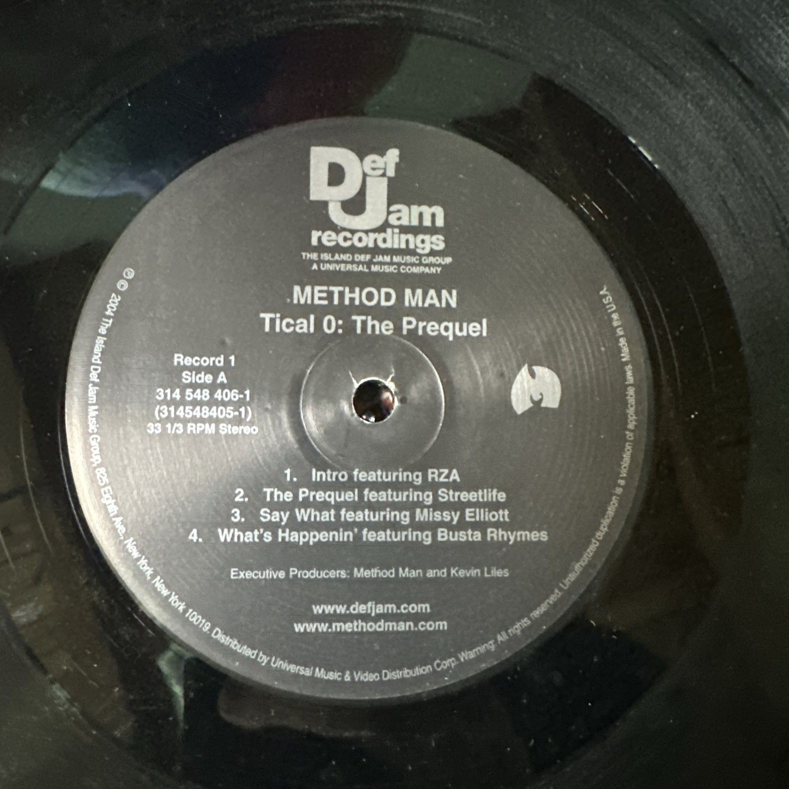 Method Man – Tical 0: The Prequel (2LP, 2004, Rza, Busta Rhymes, Redman, Insert)