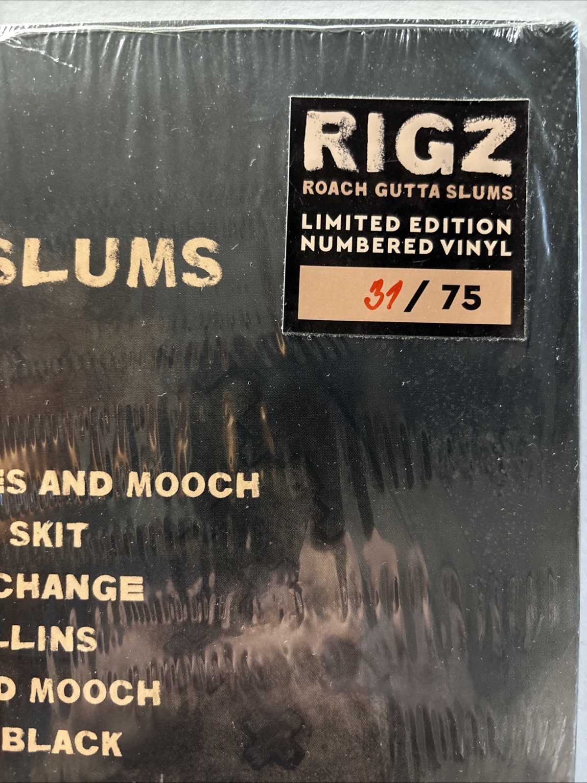 Rigz – Roach Gutta Slums Orange/Brown Swirl Limited Vinyl 2020 / 31/75 Numbered