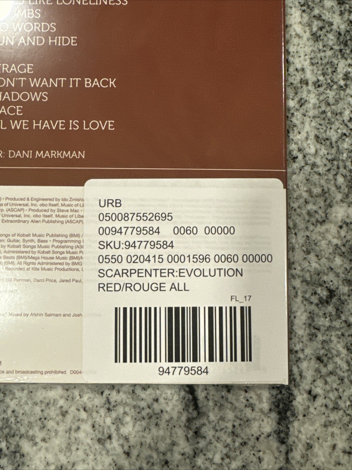 Sabrina Carpenter EVOLution Exclusive Cherry Red Mix Colored Vinyl LP NEW Sealed