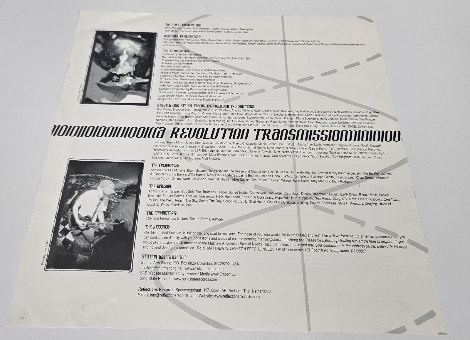 Stretch Arm Strong A Revolution Transmission LP (Vinyl, Reflections Records)