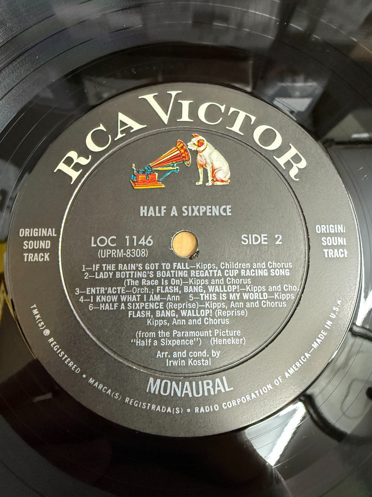 Tommy Steele Half A Sixpence Original Soundtrack Vinyl LP RCA Victor LOC-1146