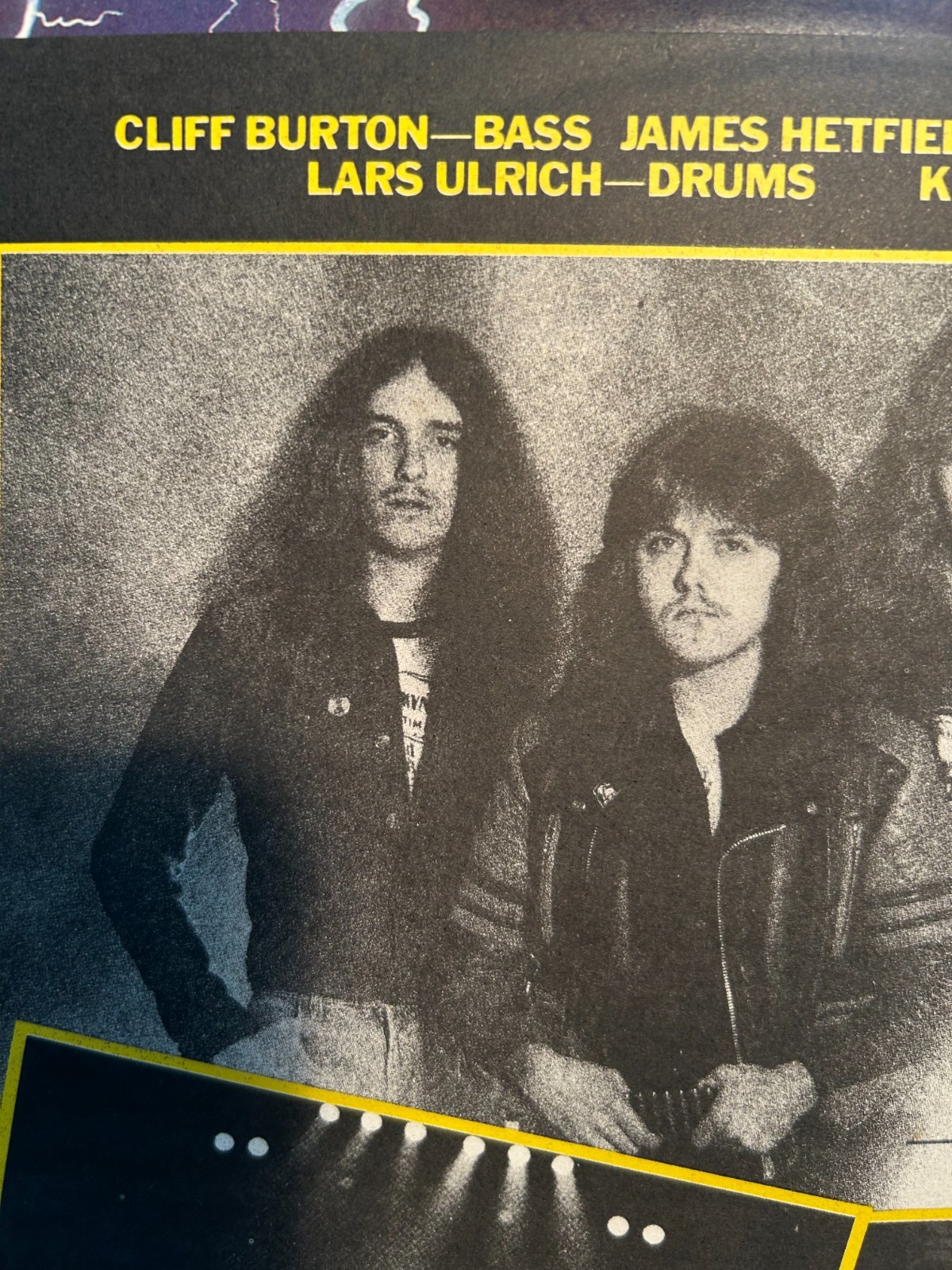 VG+ METALLICA 1987 Ride the Lightning LP Brazil Heavy Metal Thrash ACDC slayer