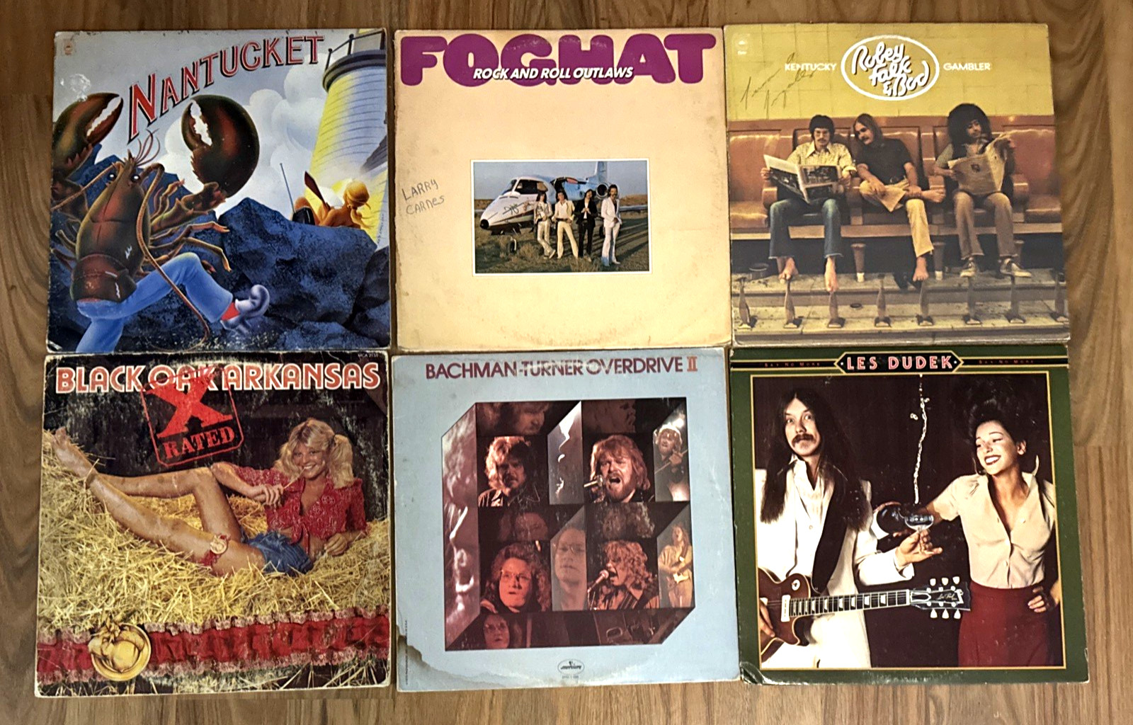 Lot Of 6- 70’s Classic & Southern Rock Vinyl Records LP’s – All In VG To VG+
