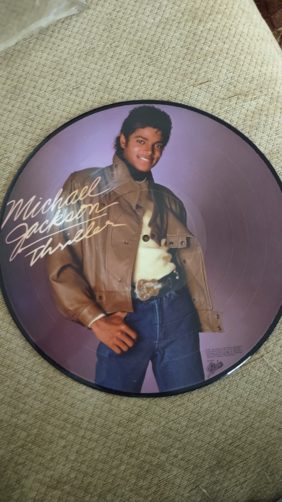 Michael Jackson * Thriller Picture Disc Vinyl Record LP Double Sided Rare