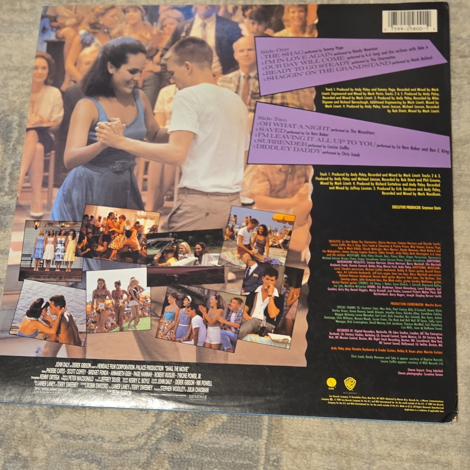 Shag Original Motion Picture Soundtrack LP 1989 Sire Chris Isaak k.d. lang