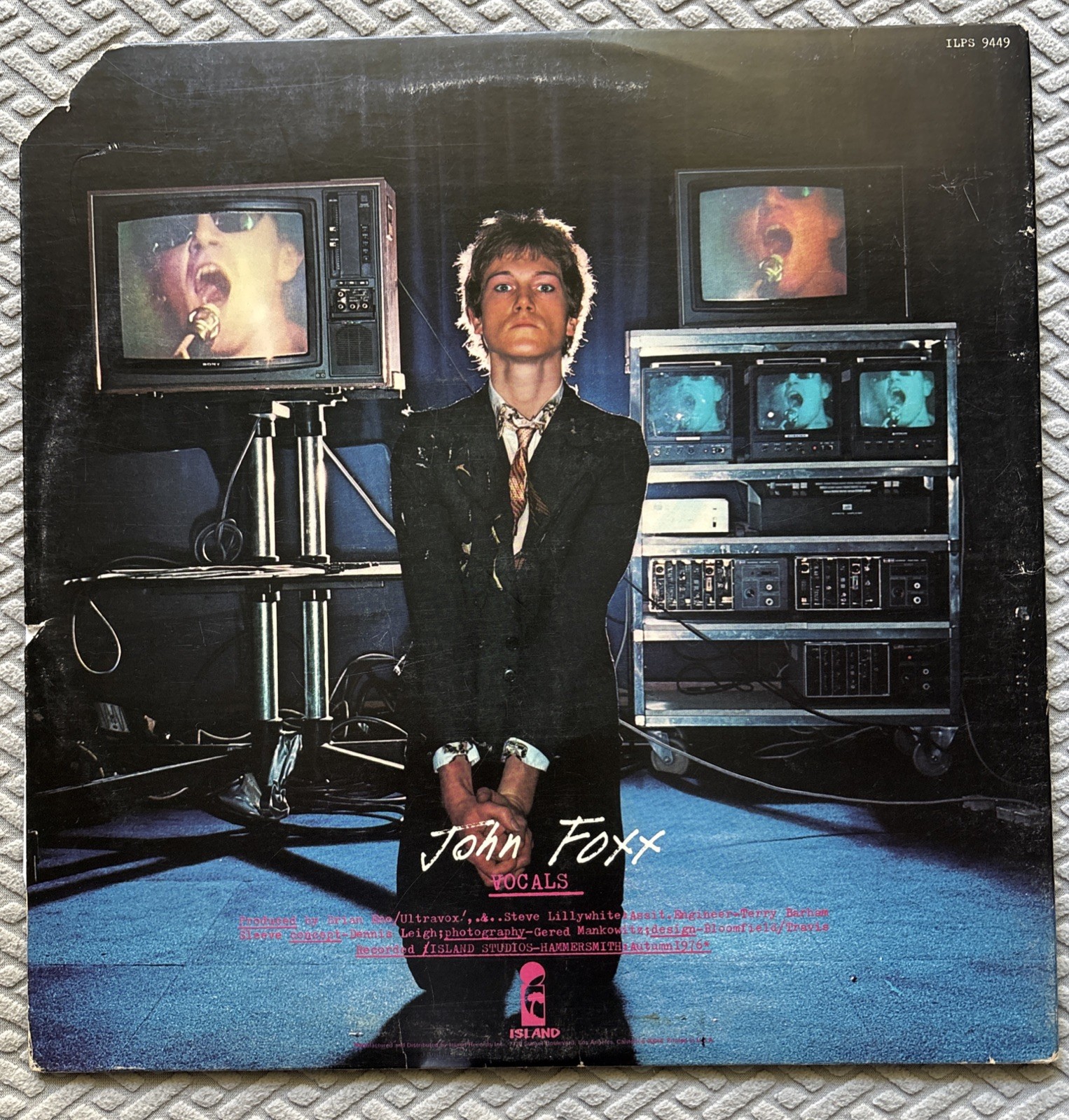 Ultravox!: Self Titled Debut Vinyl LP – 1977 Island ILPS 9449