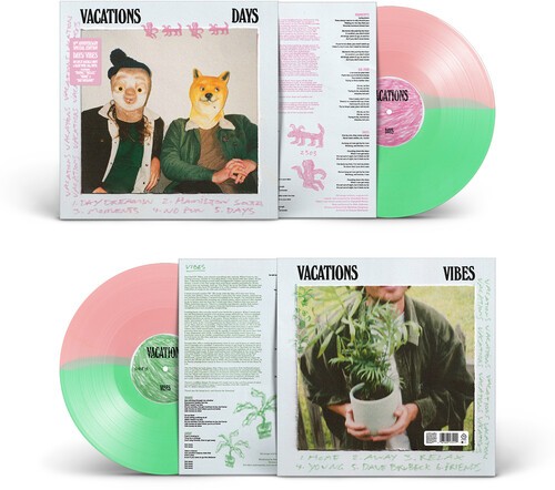 Vacations – Days/Vibes – Pink/Green [New Vinyl LP] Colored Vinyl, Green, 180 Gra