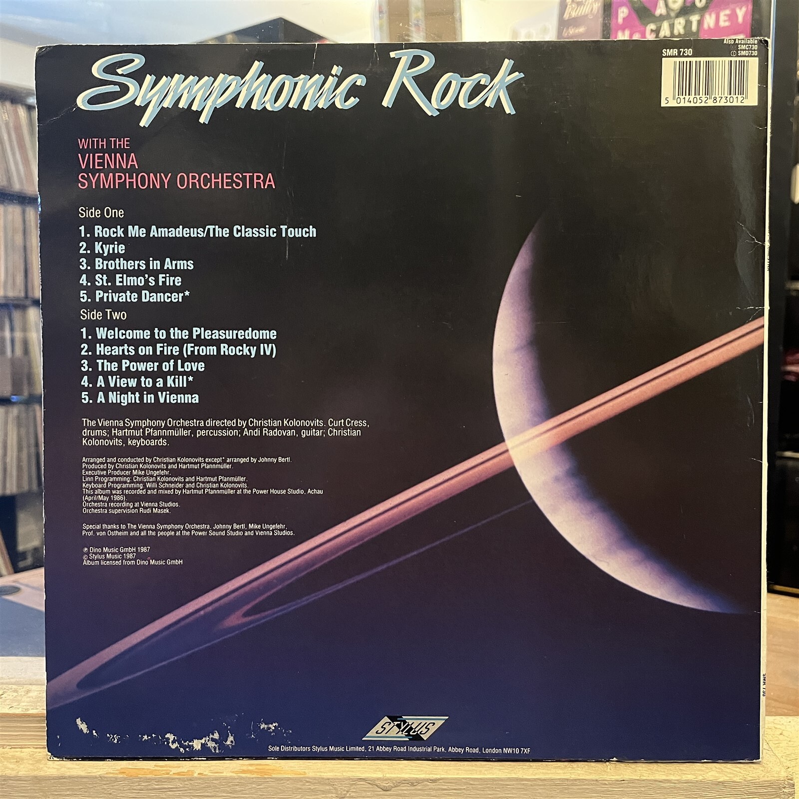 [ROCK/CLASSICAL]~EXC LP~VIENNA SYMPHONY ORCHESTRA~Symphonic Rock~[1986~STYLUS~UK