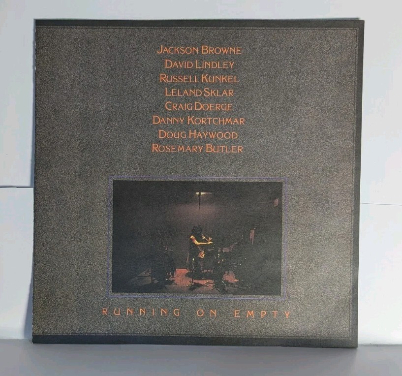 JACKSON BROWNE 🔷 RUNNING ON EMPTY LP 1977 ASYLUM LP 6E-113 NEAR MINT w/INSERT