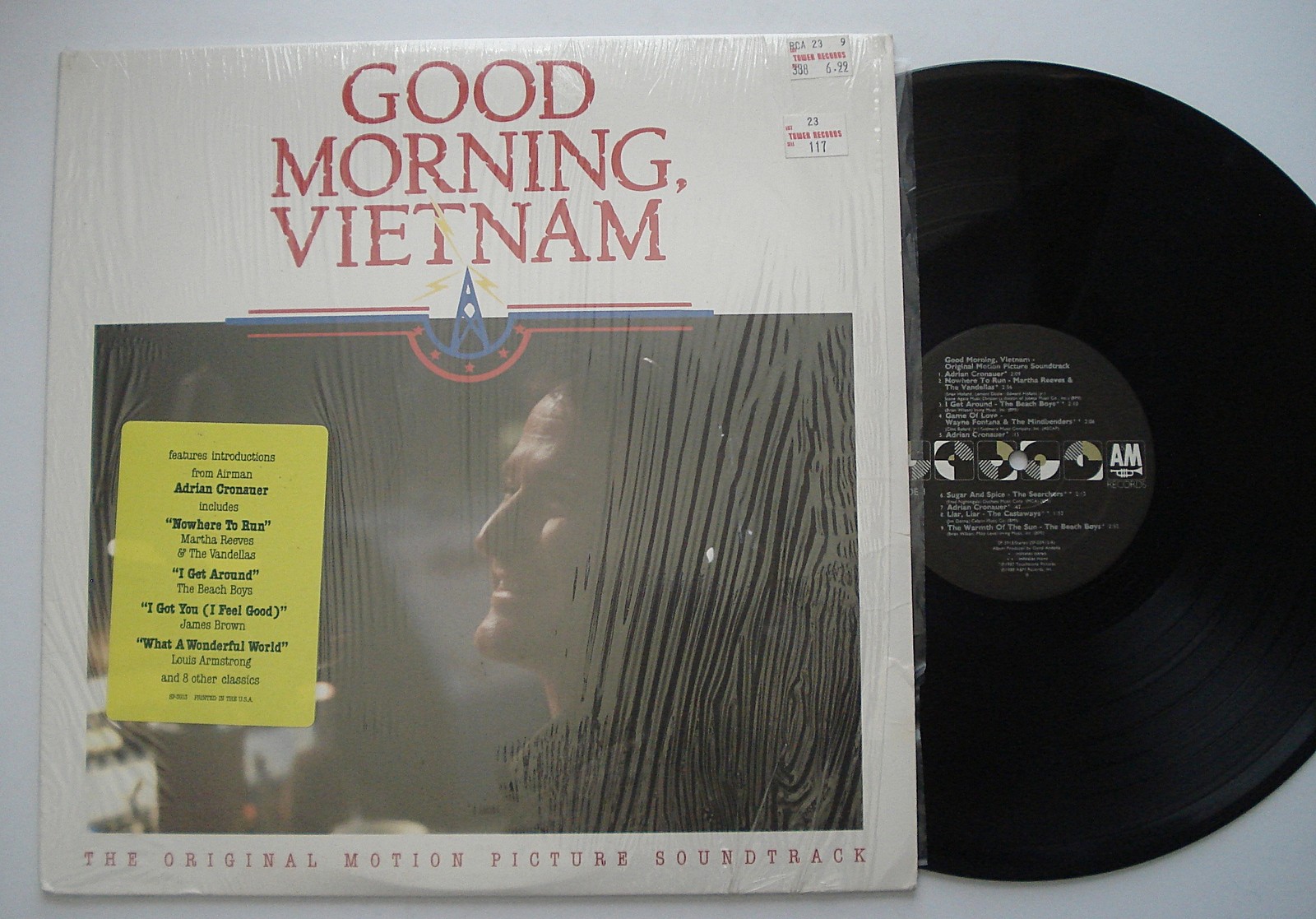 GOOD MORNING VIETNAM Beach Boys EX A&M original Soundtrack translucent vinyl LP