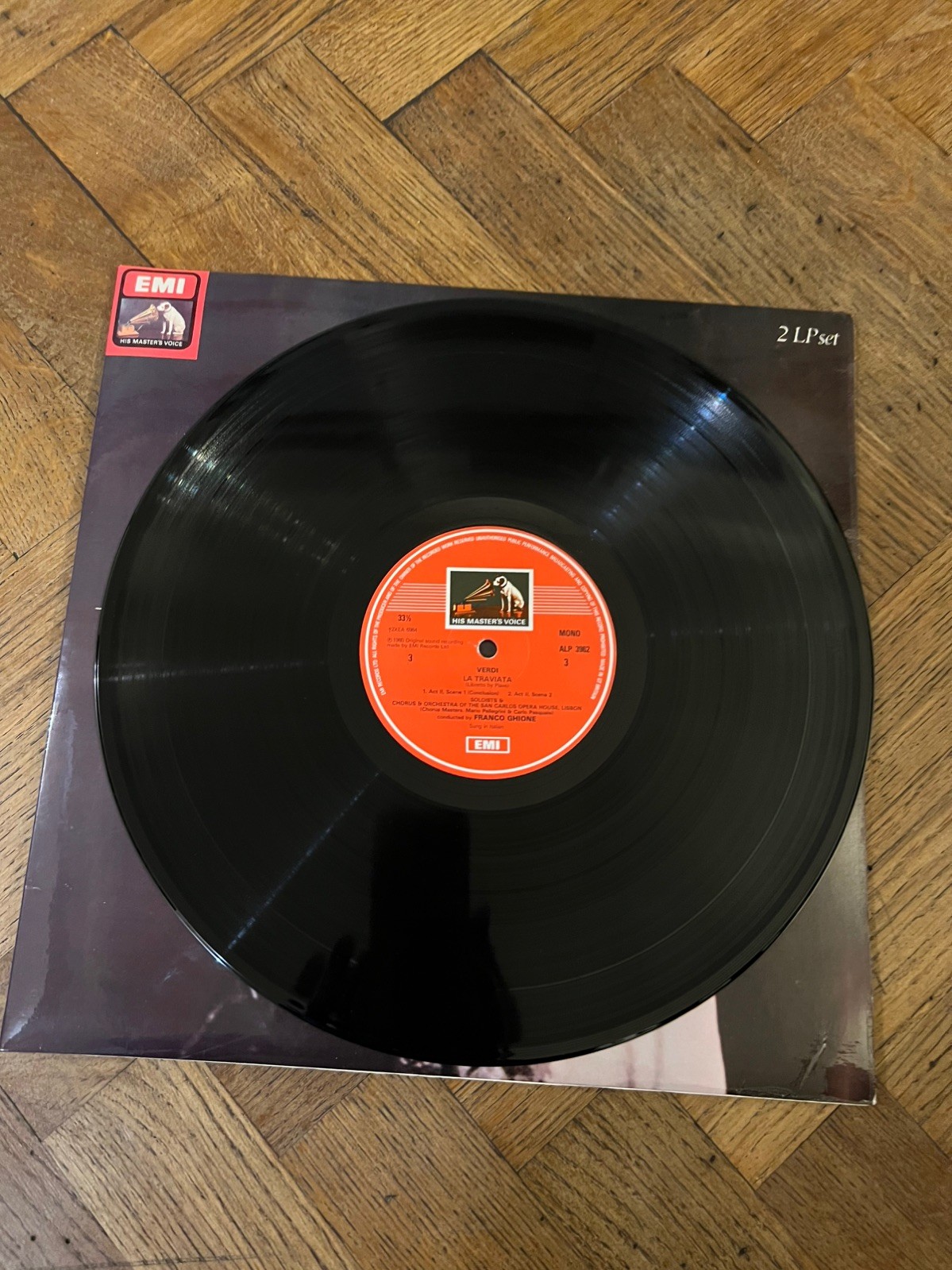 RLS 757 Verdi La Traviata Maria Callas 12″ Double Album EMI UK With Insert