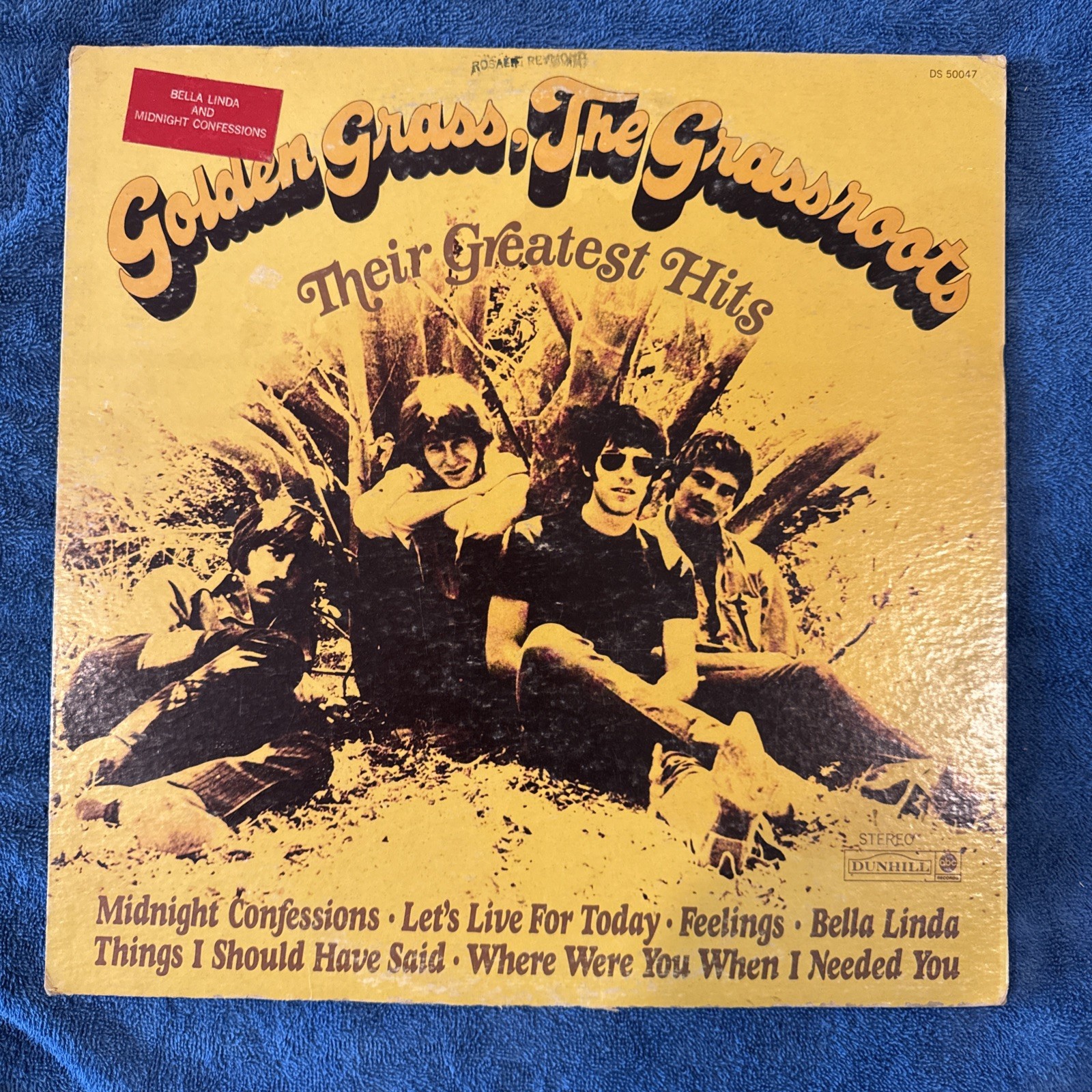 Grassroots Golden Grass Their Greatest Hits Vinyl LP ABC DS 50047 Live For Today