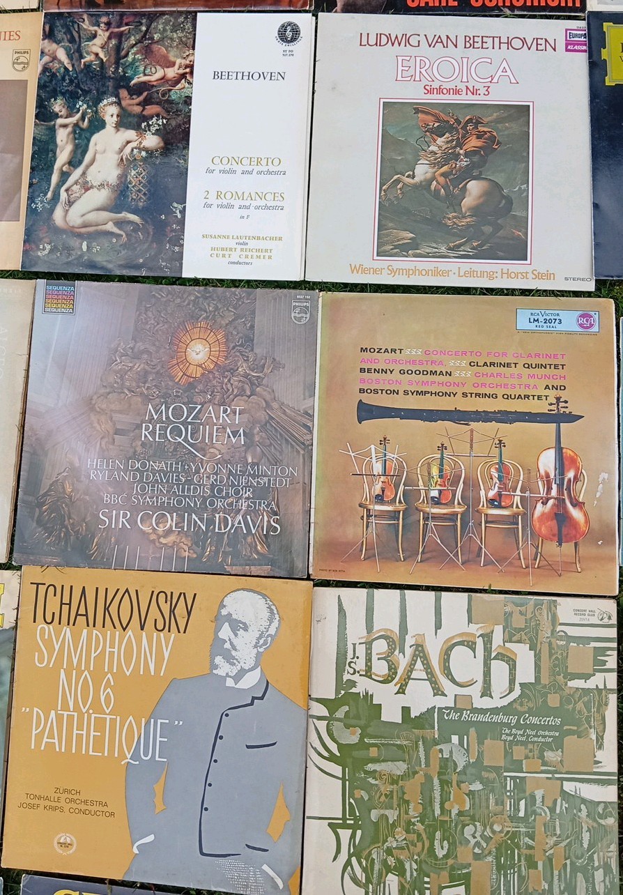 28 x Assorted Mixed Classical LPs Mozart, Beethoven, Schubert, Handel, Bach, Cho