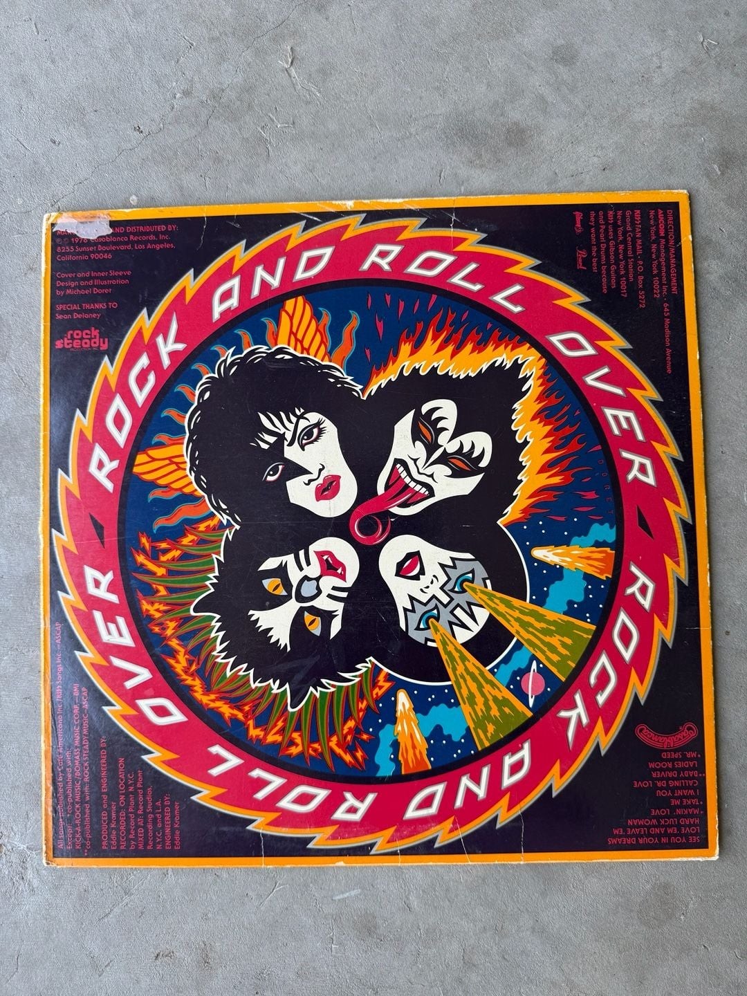 KISS Rock and Roll Over 1976 Vintage Vinyl LP Album (NBLP 7037)