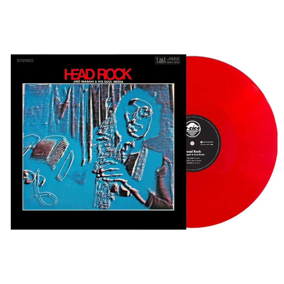 Jiro Inagaki & Soul Media – Head Rock – Clear Red Vinyl LP w/ OBI – New