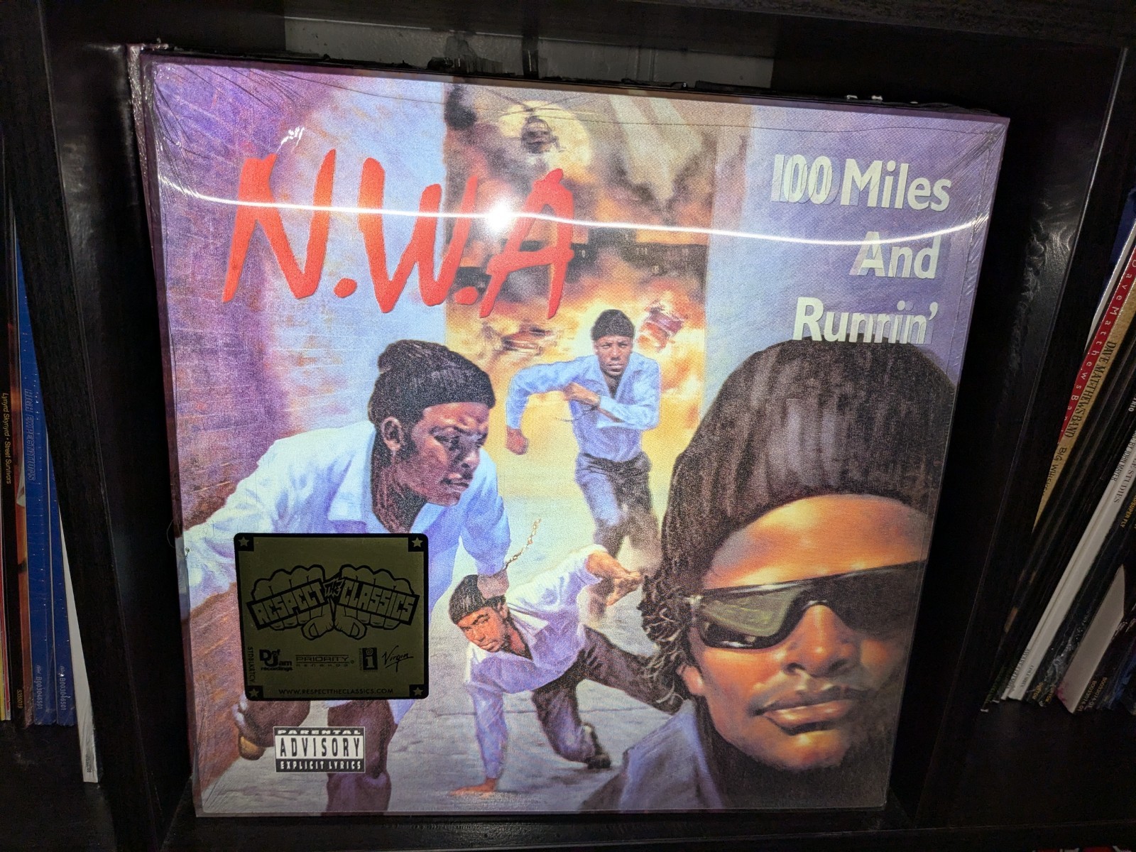 * N.W.A – 100 MILES AND RUNNIN – 3D Lenticular Cover Vinyl NEW & SEALED! Rare!!