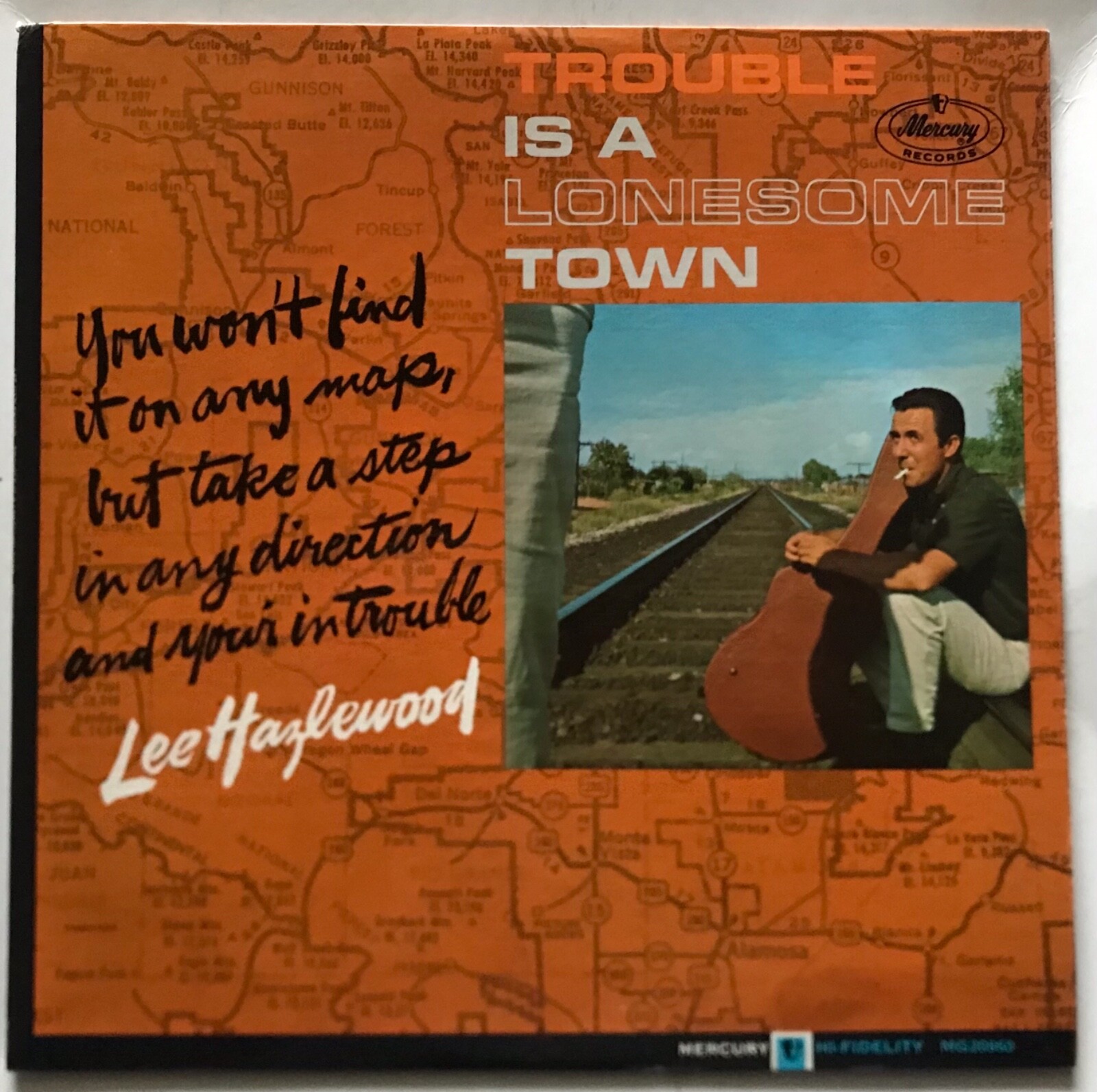 Lee Hazlewood – Trouble Is A Lonesome Town – 1963 – RARE Vinyl LP – Mono
