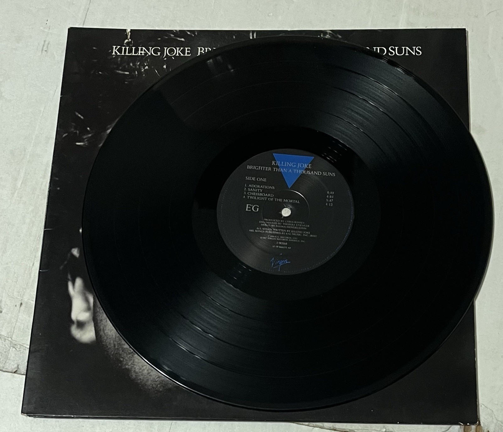 Killing Joke: Brighter Than a Thousand Suns LP gatefold Sanity