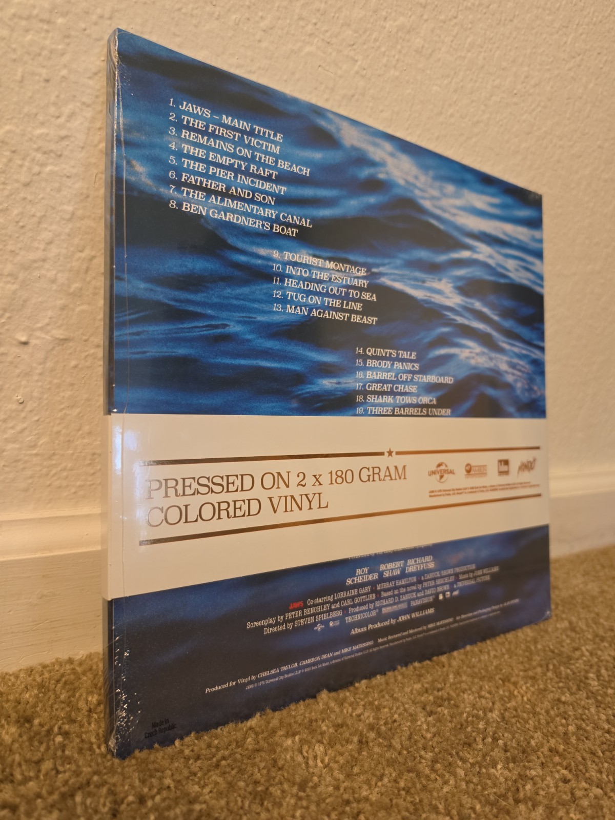 Jaws Soundtrack – John Williams Mondo 2025 Blue/Red 50th – Sealed New – Vinyl LP
