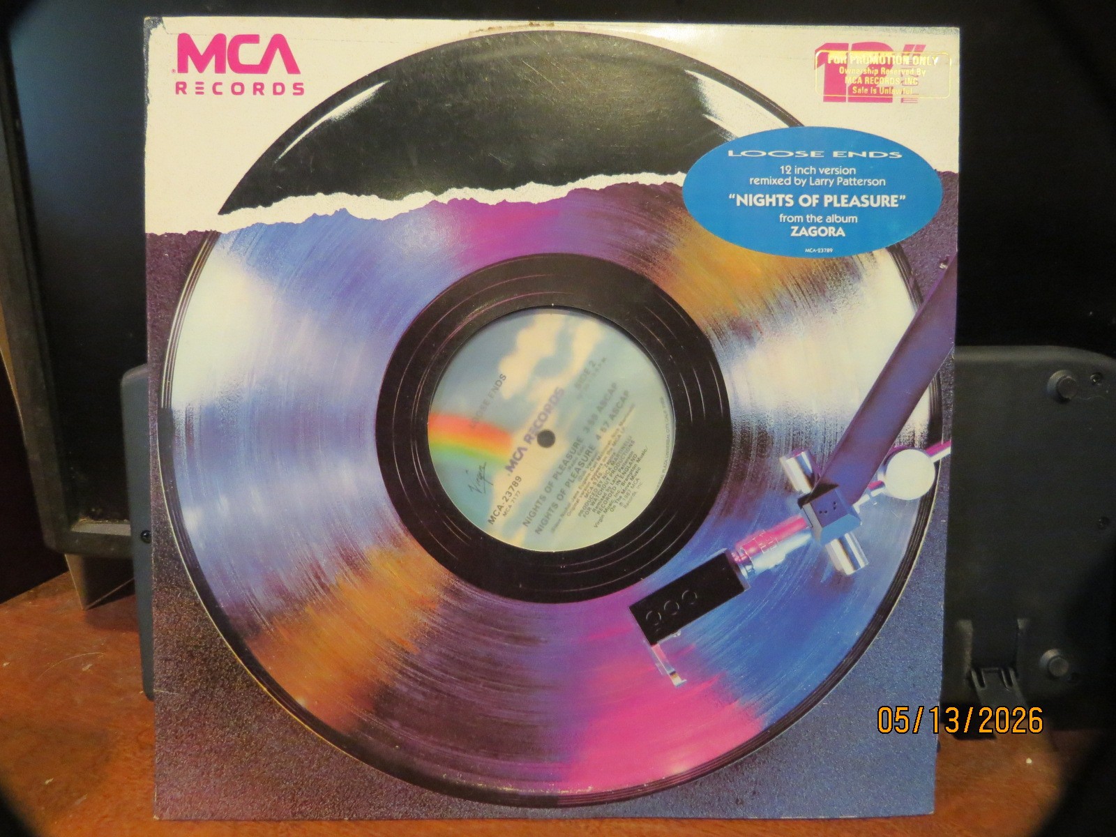 LOOSE ENDS ” NIGHTS OF PLEASURE ” 12″ MAXI-SINGLE RD VG+ PROMO w/HYPE STICKER