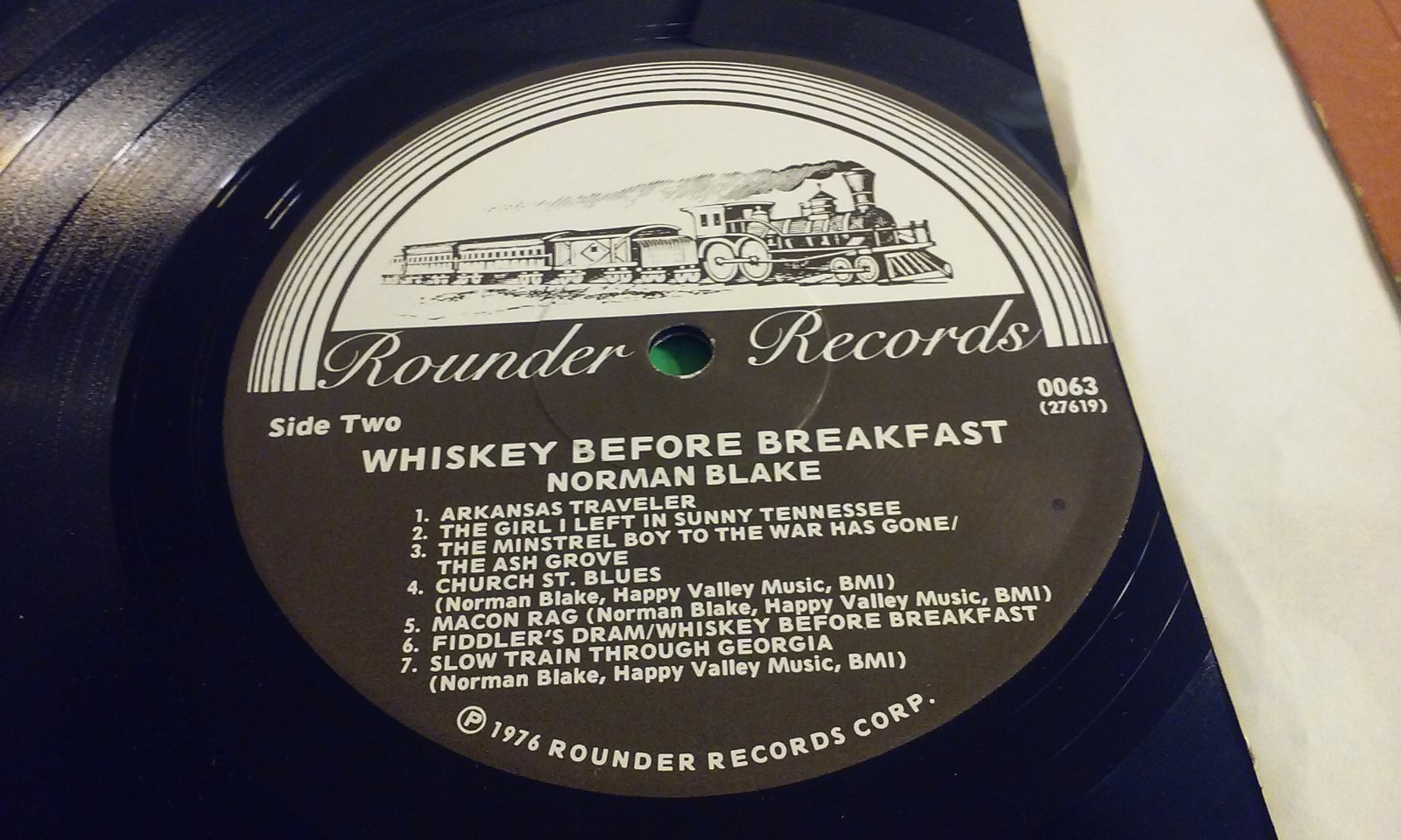 Norman Blake LP/ Whiskey Before Breakfast 1976 Rounder 0068 VG+ Vinyl & VG Cover