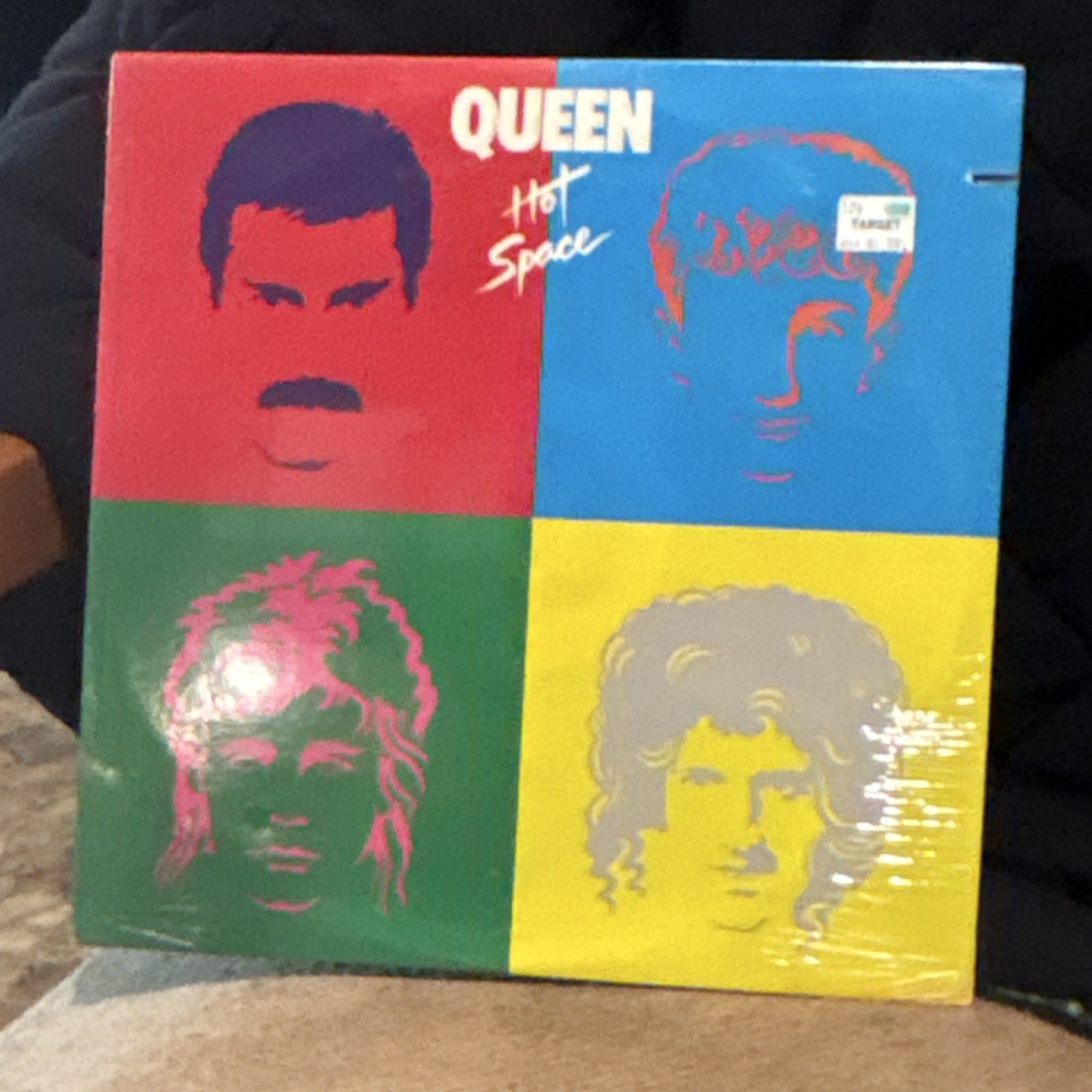 Queen Hot Space Multicolor Vinyl LP Record Album with Cardboard Sleeve Case