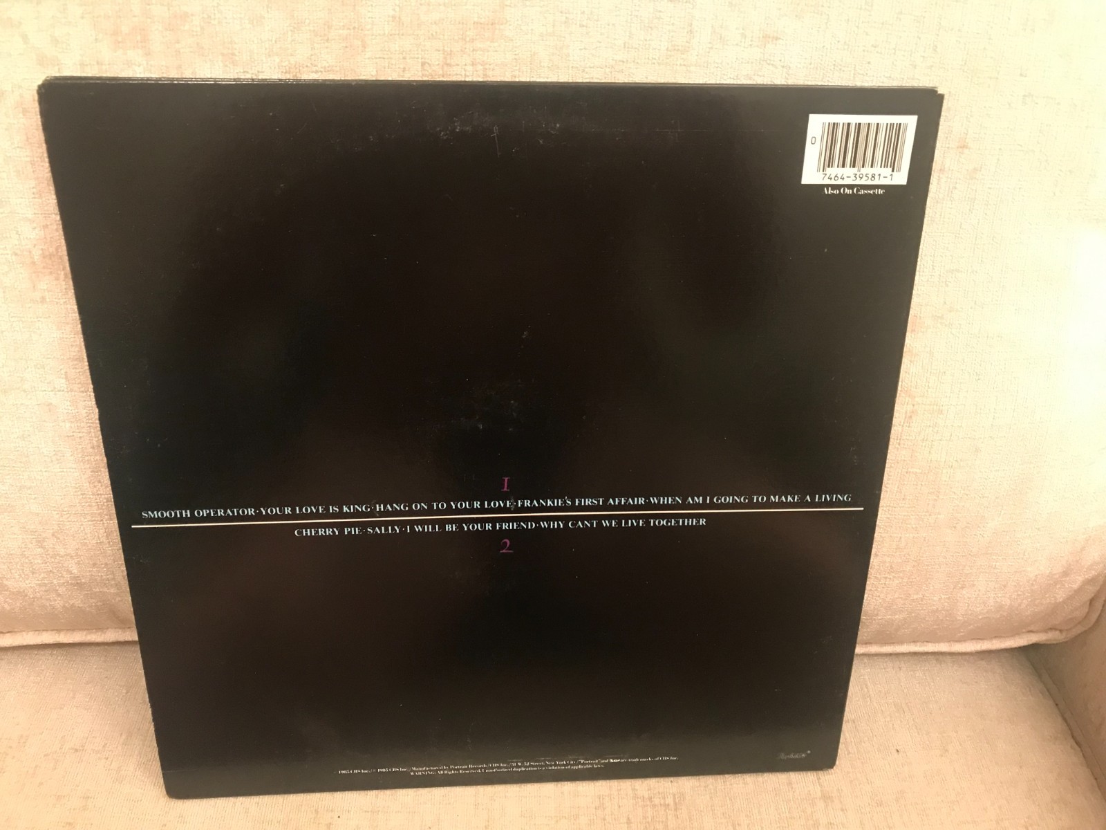 Sade Diamond Life LP Ultrasonic Tergikleen VG++/VG+