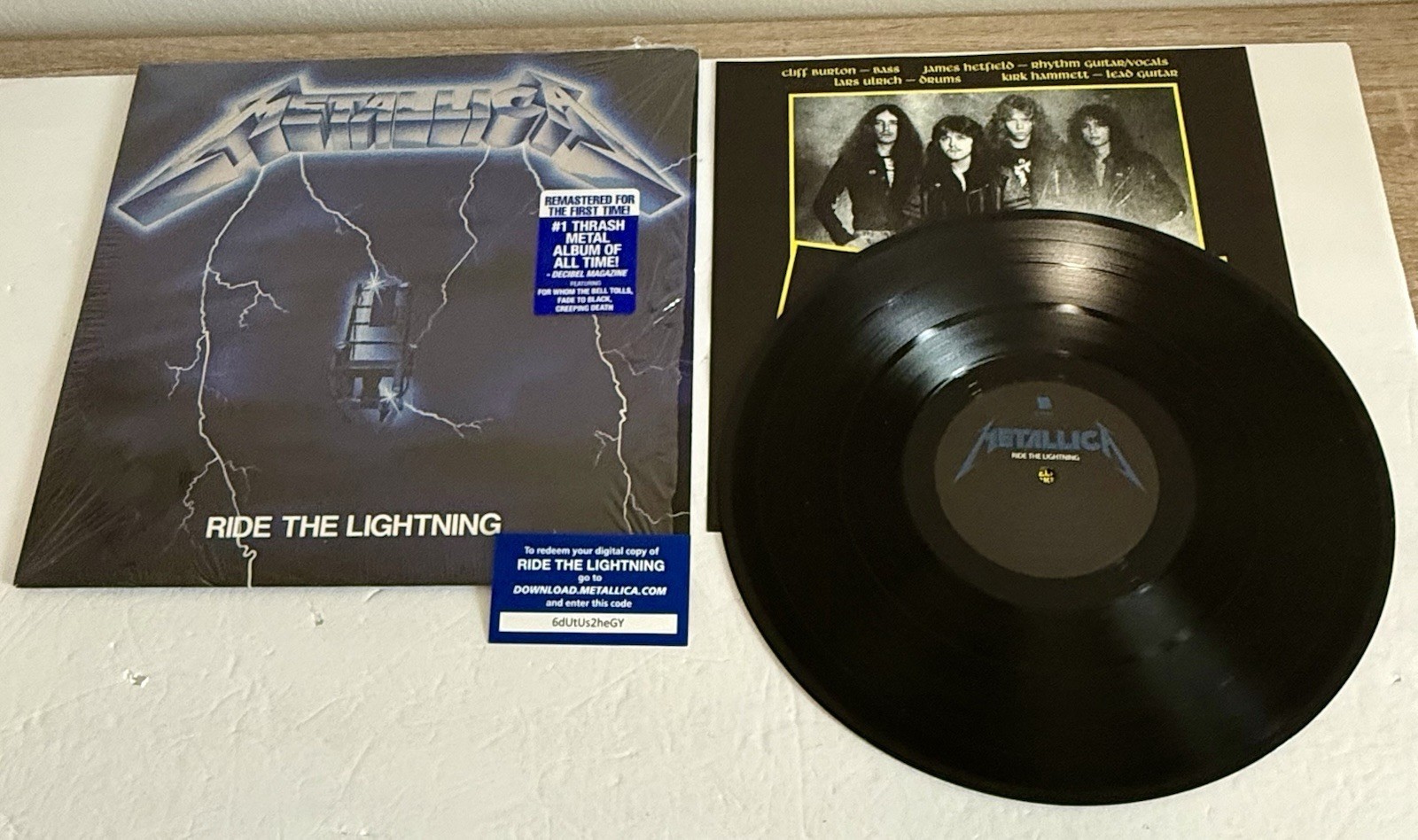 Metallica Ride The Lightning Vinyl Record LP Album Remastered/Reissue NM