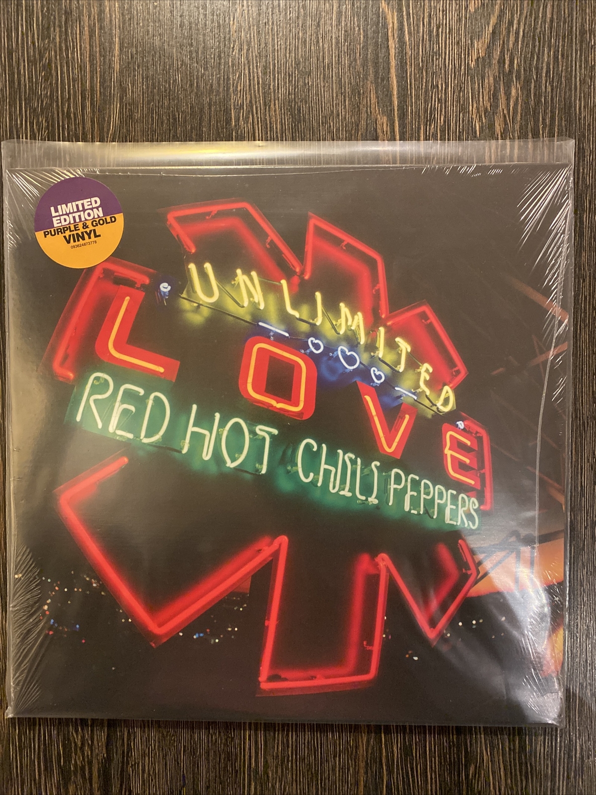 Red Hot Chilli Peppers Unlimited Love Purple and Gold Vinyl Record 